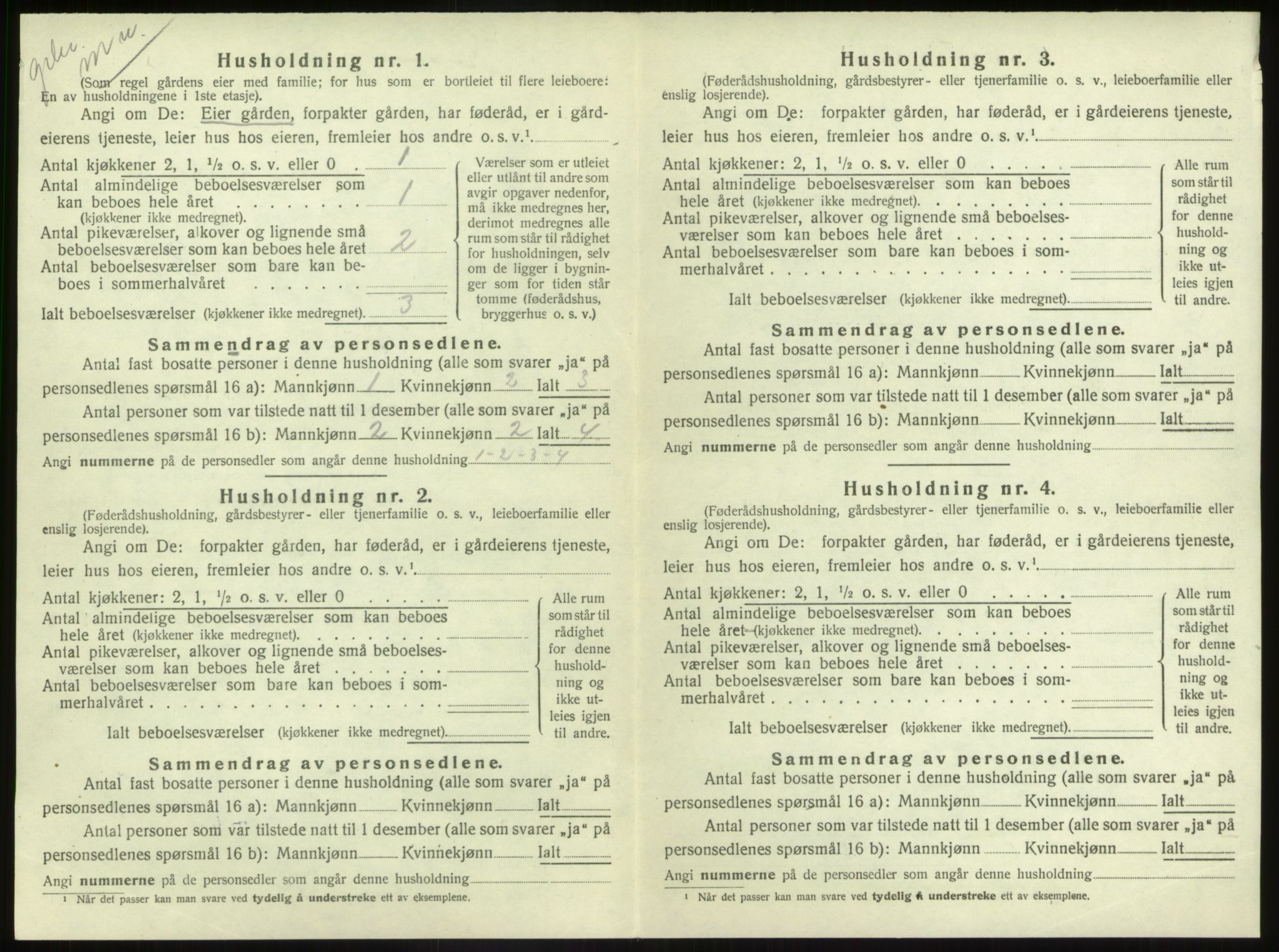 SAB, Folketelling 1920 for 1433 Naustdal herred, 1920, s. 596