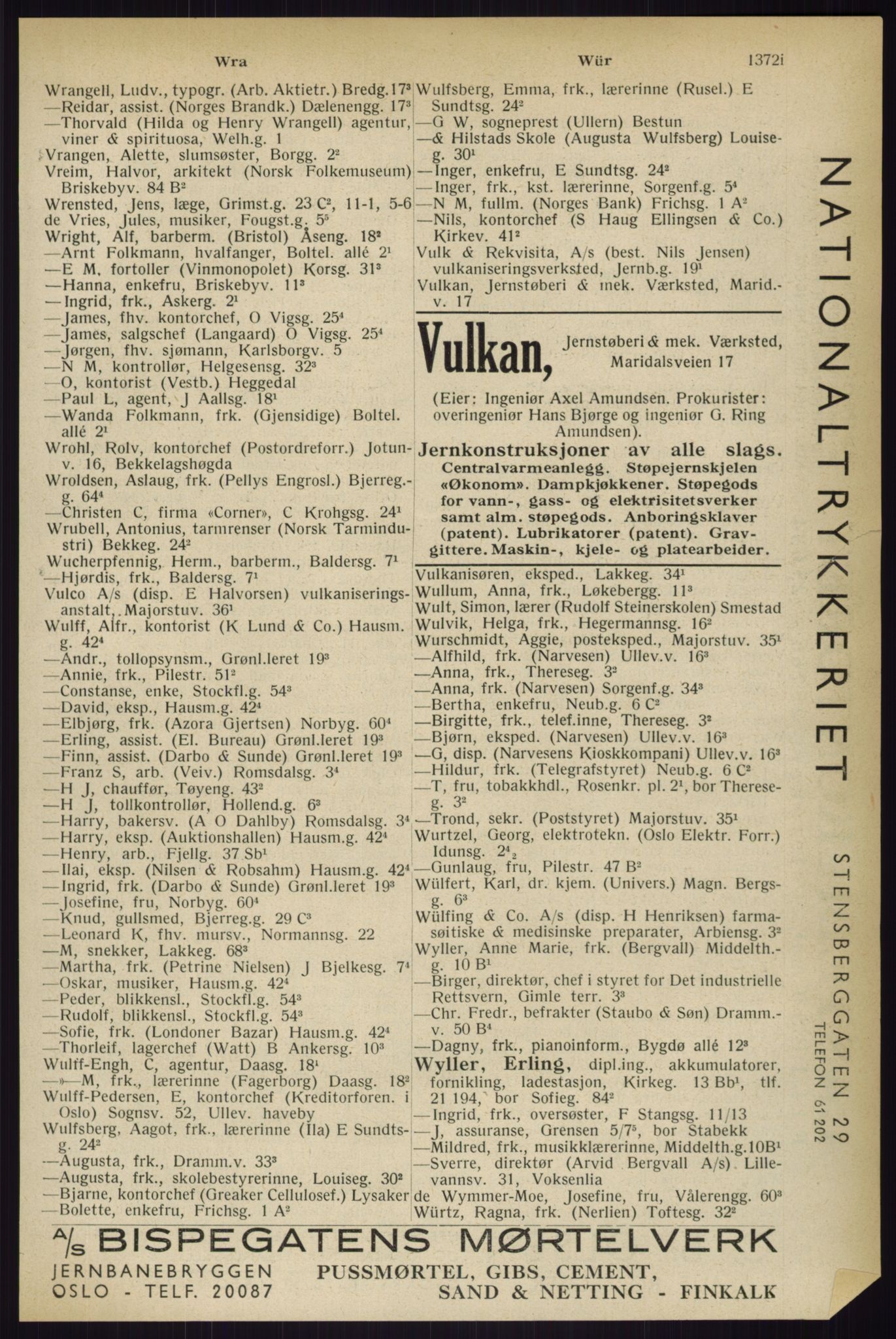 Kristiania/Oslo adressebok, PUBL/-, 1933