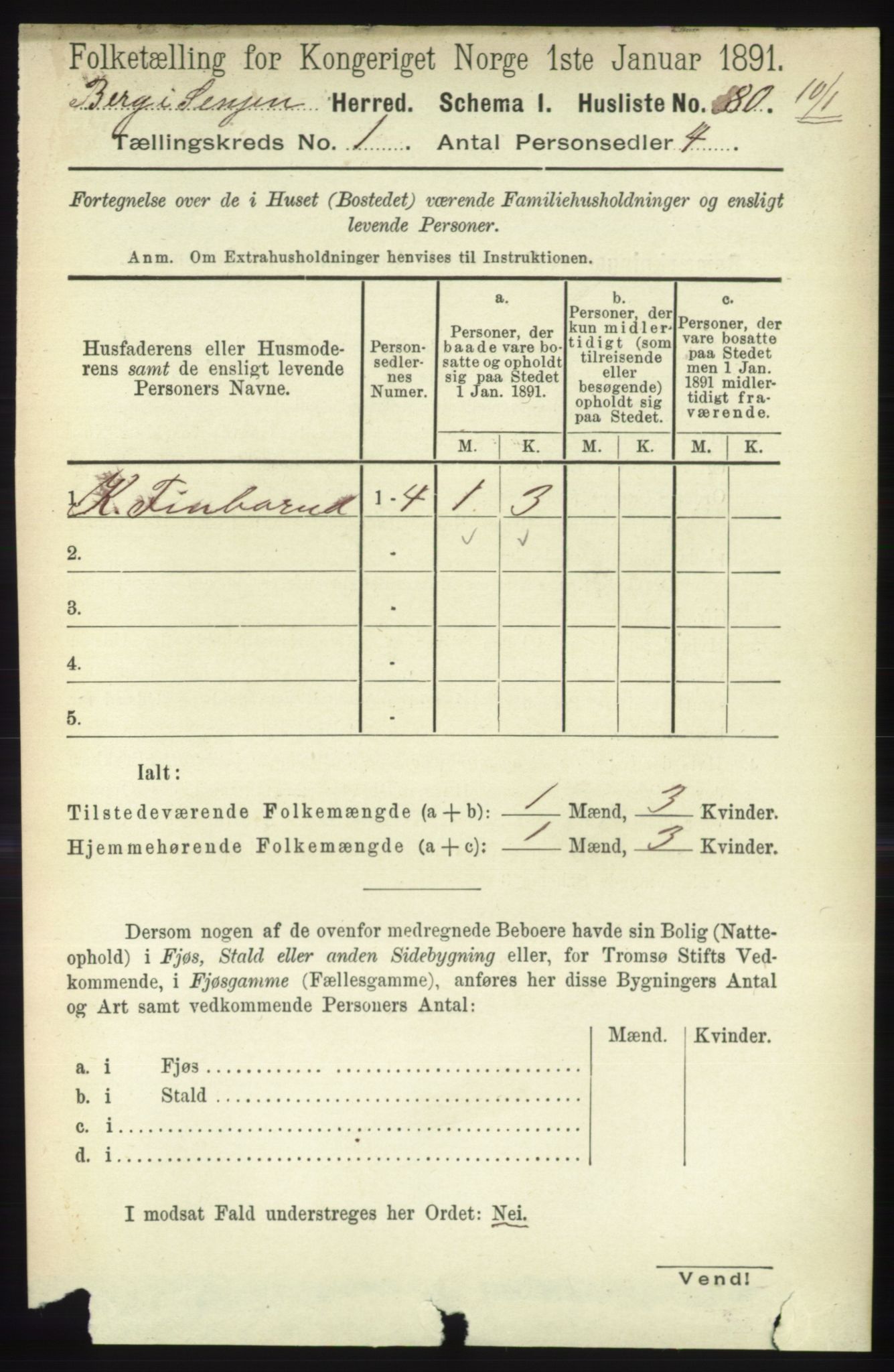 RA, Folketelling 1891 for 1929 Berg herred, 1891, s. 93