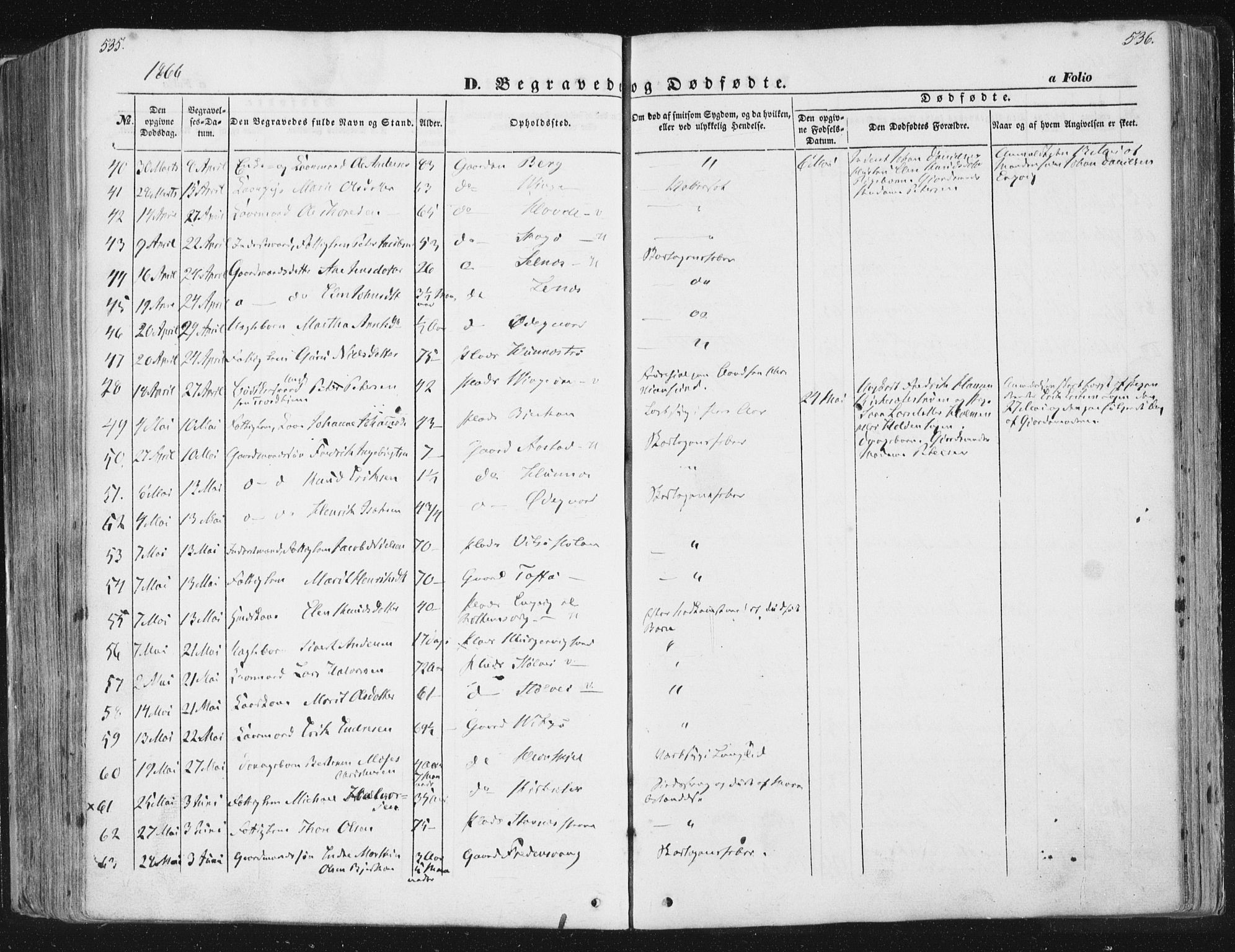 Ministerialprotokoller, klokkerbøker og fødselsregistre - Sør-Trøndelag, SAT/A-1456/630/L0494: Ministerialbok nr. 630A07, 1852-1868, s. 535-536