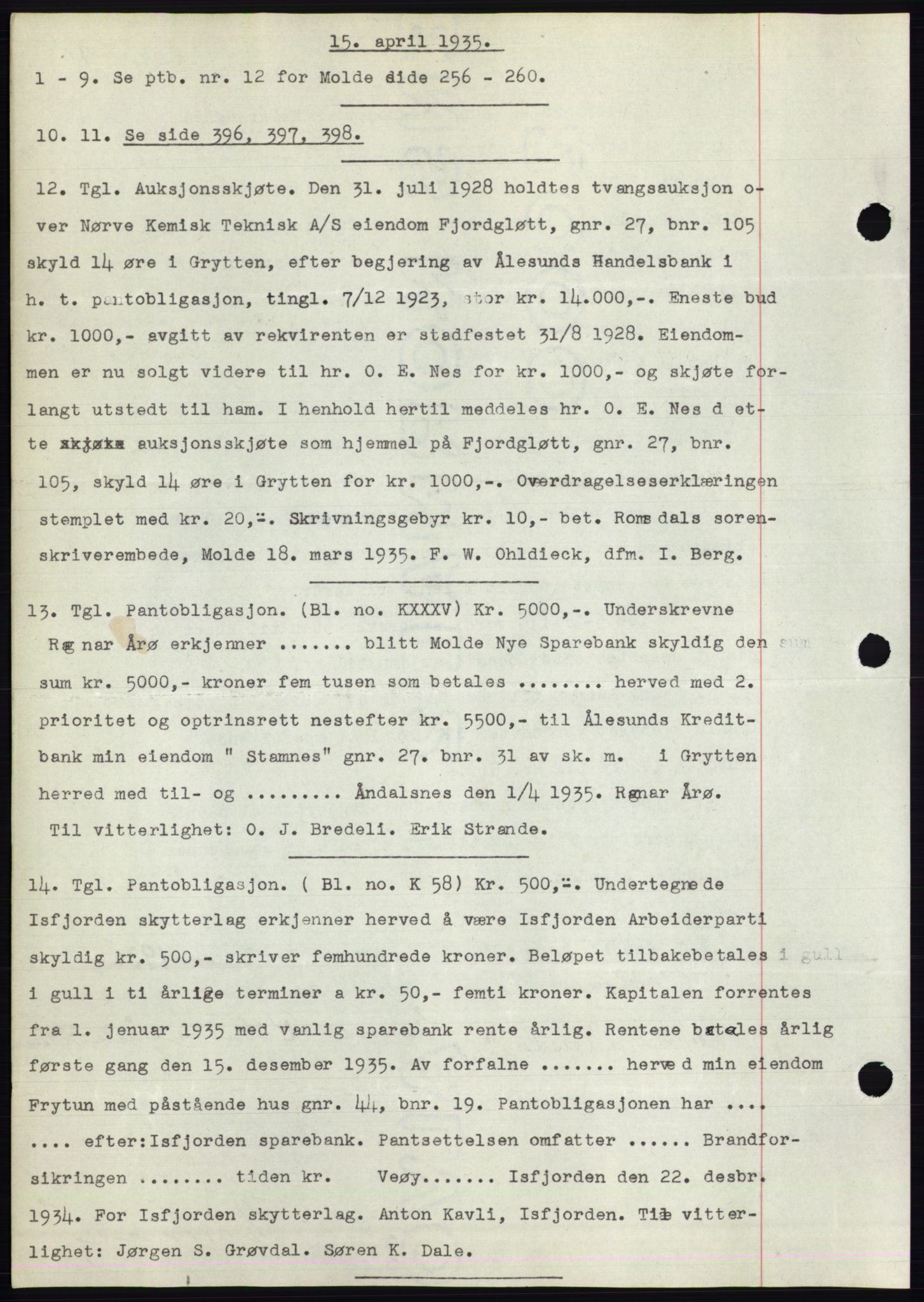 Romsdal sorenskriveri, SAT/A-4149/1/2/2C/L0066: Pantebok nr. 60, 1934-1935, Tingl.dato: 15.04.1935