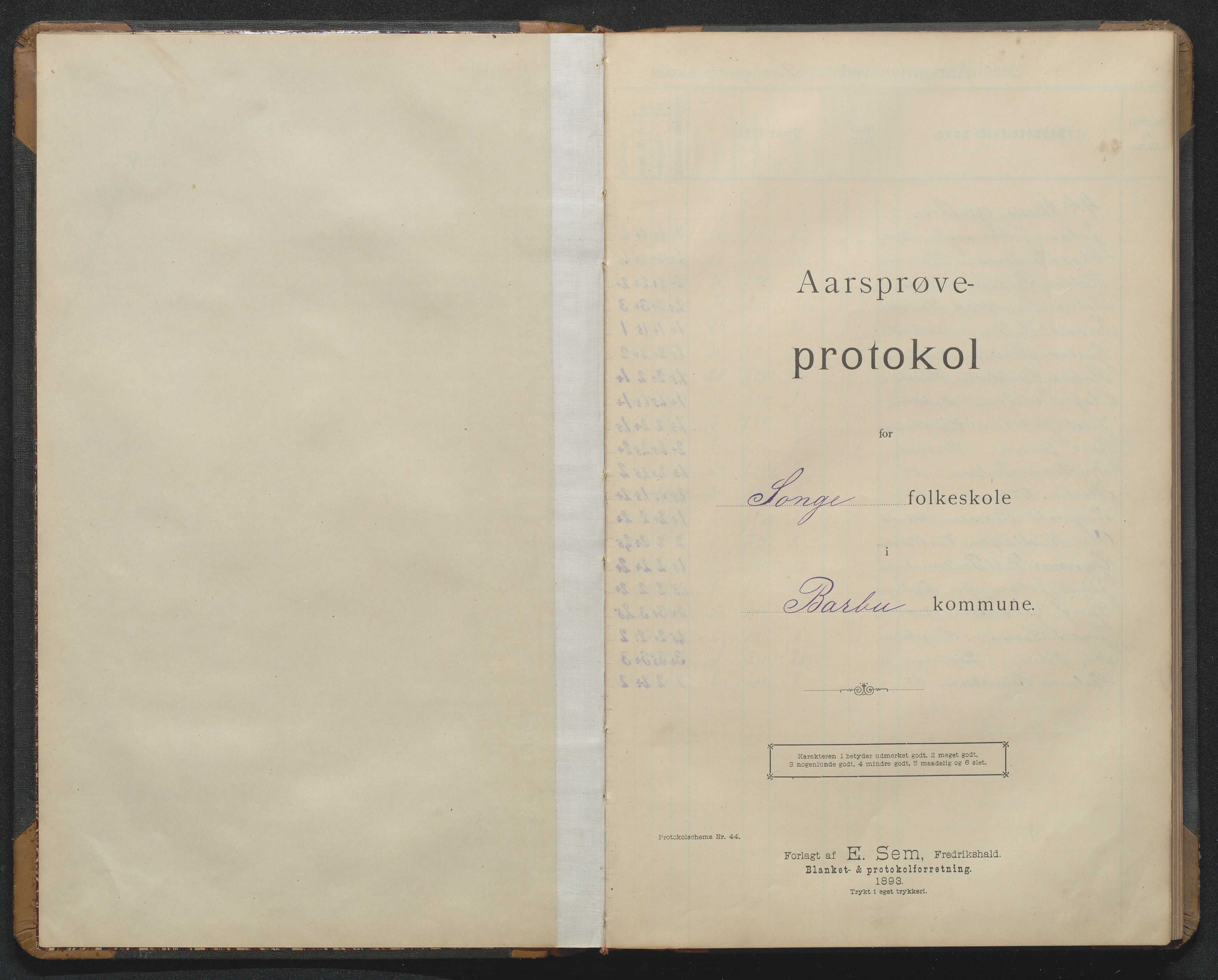 Arendal kommune, Katalog I, AAKS/KA0906-PK-I/07/L0369: Årsprøveprotokoll, 1894-1903