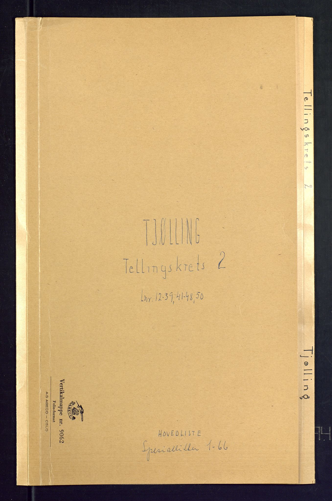 SAKO, Folketelling 1875 for 0725P Tjølling prestegjeld, 1875, s. 9