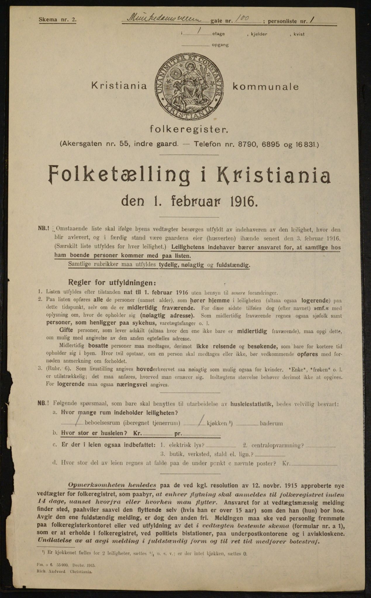 OBA, Kommunal folketelling 1.2.1916 for Kristiania, 1916, s. 69623
