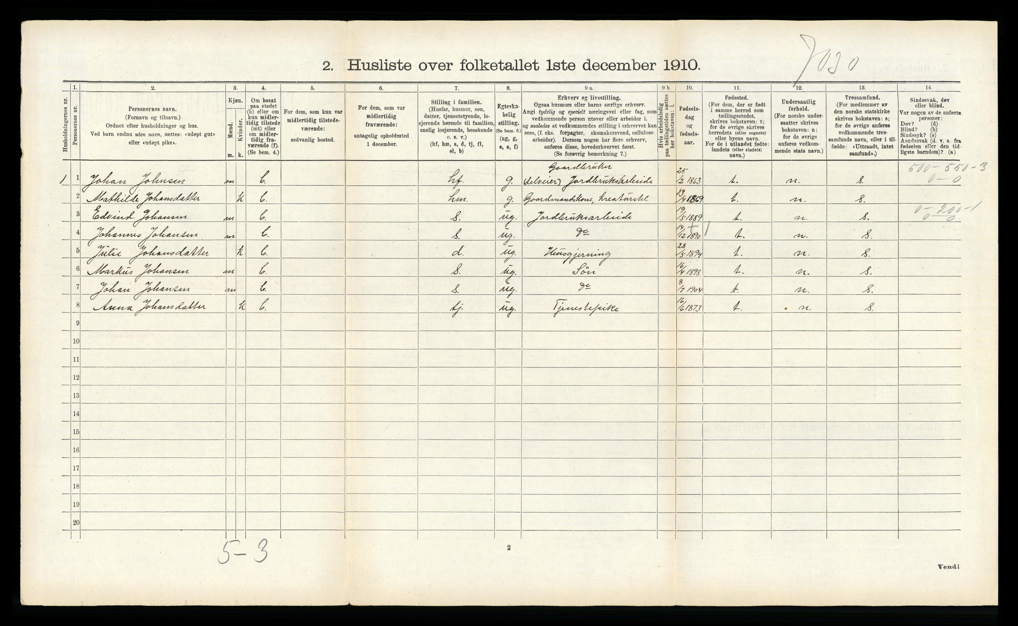 RA, Folketelling 1910 for 1833 Mo herred, 1910, s. 1268