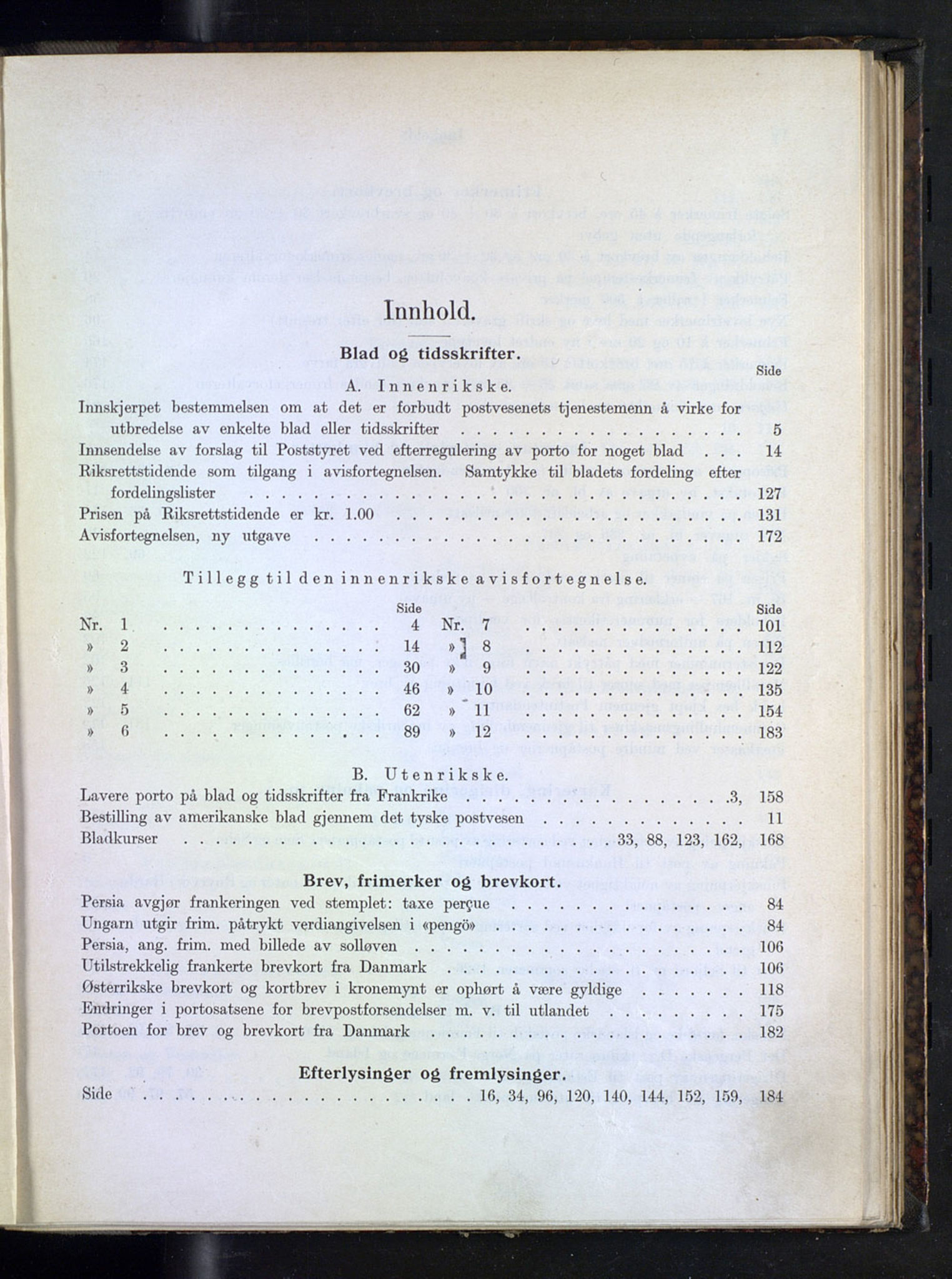 Norges Postmuseums bibliotek, NOPO/-/-/-: Sirkulærer fra Poststyret, 1926