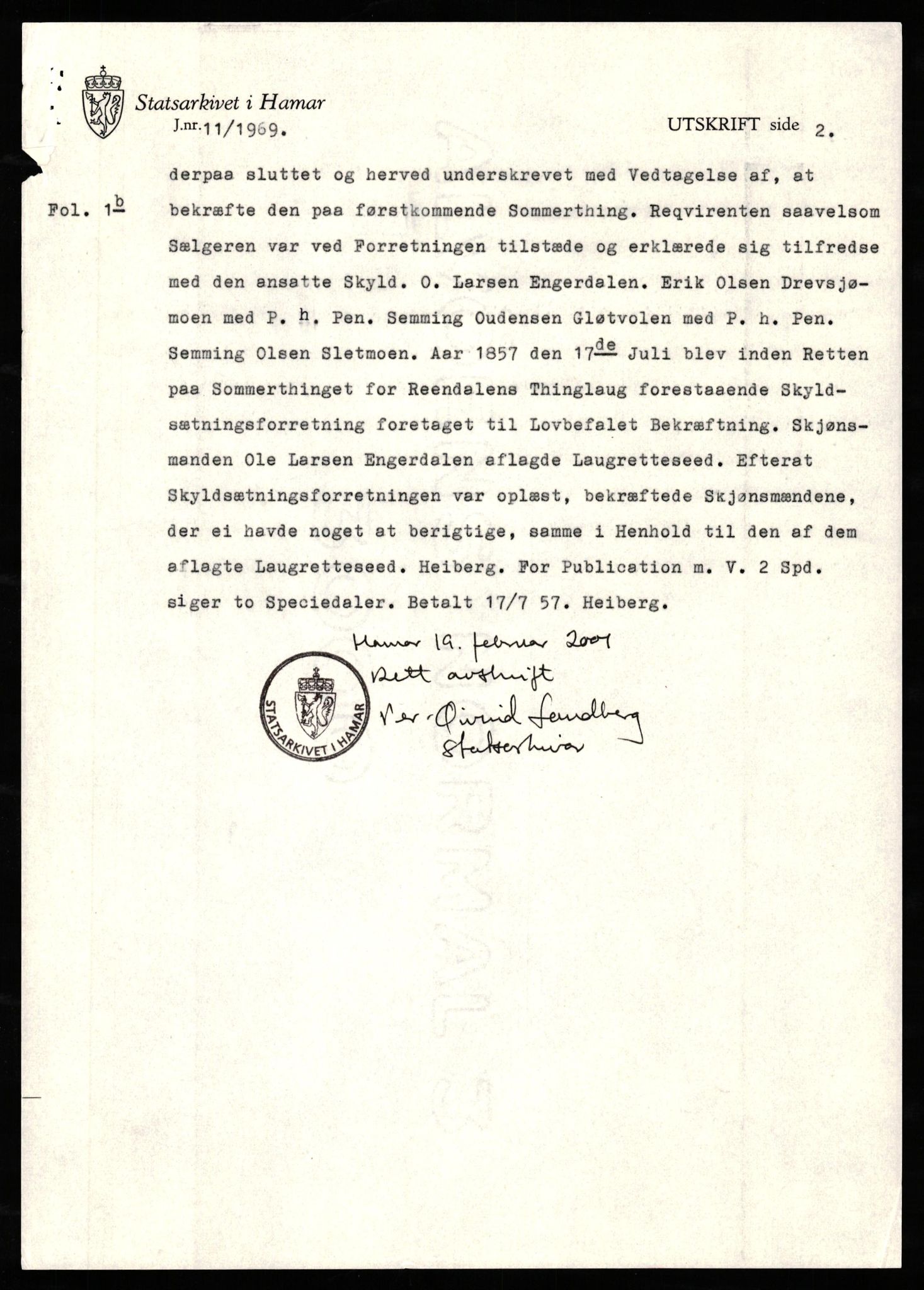 Avskriftssamlingen ved Statsarkivet i Hamar, AV/SAH-AVSKRIFT-001/H/Hs/Hsa/L0003: Pantebok for Nord-Østerdal, 1857-1864