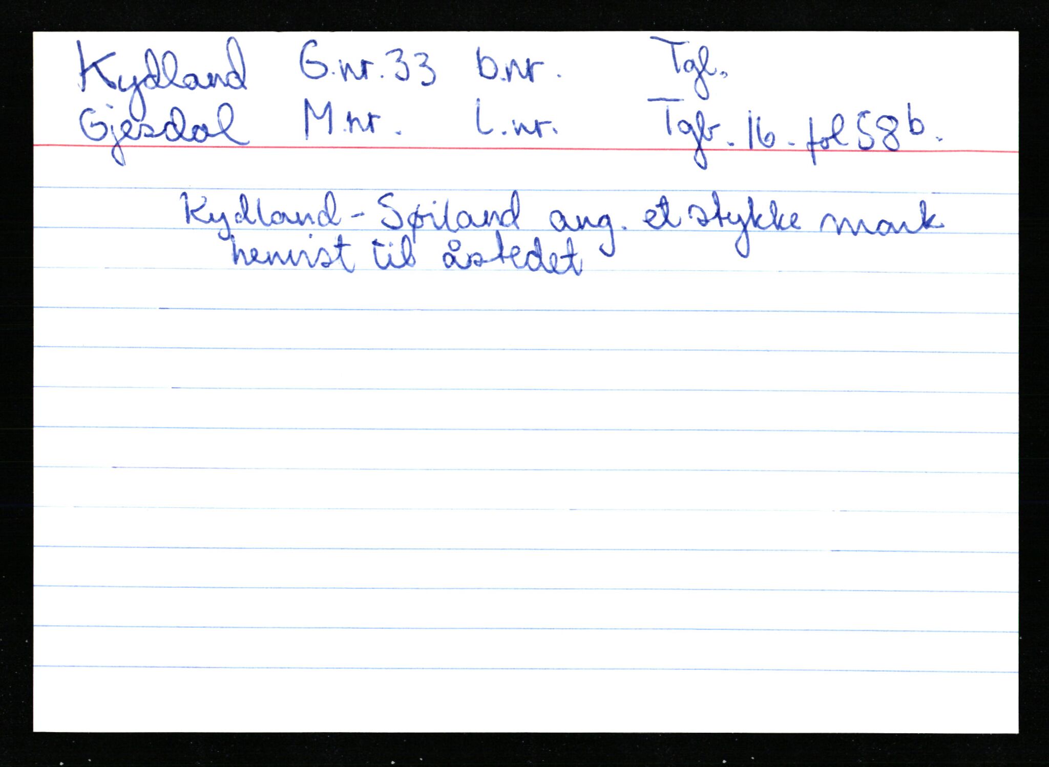 Statsarkivet i Stavanger, AV/SAST-A-101971/03/Y/Ym/L0033: Åstedskort sortert etter gårdsnavn: Kvelland - Lagestranden, 1600-1950, s. 354