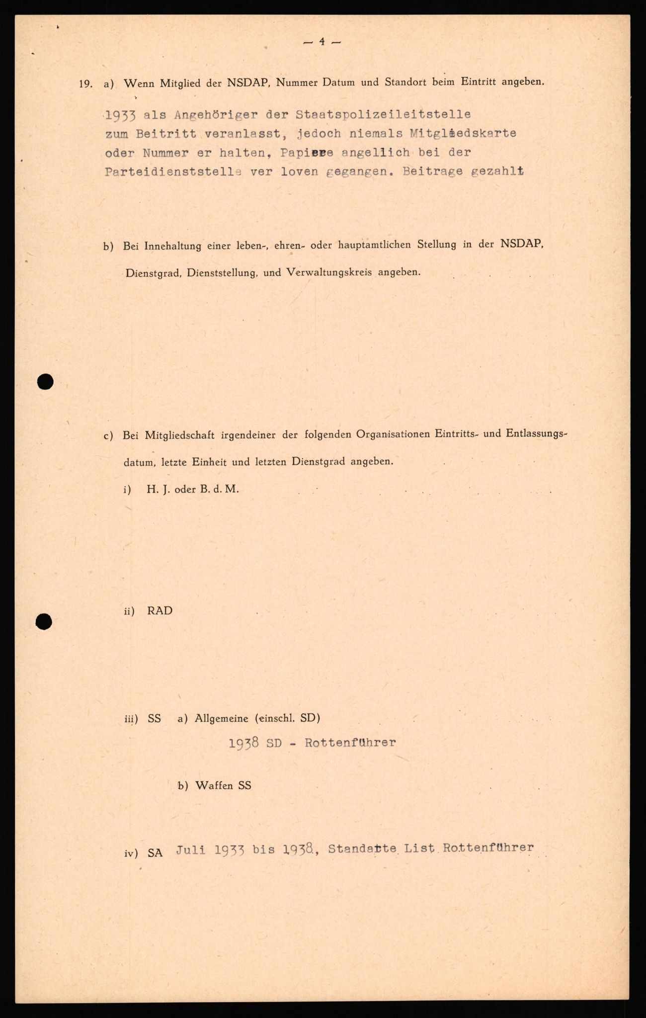 Forsvaret, Forsvarets overkommando II, AV/RA-RAFA-3915/D/Db/L0038: CI Questionaires. Tyske okkupasjonsstyrker i Norge. Østerrikere., 1945-1946, s. 57