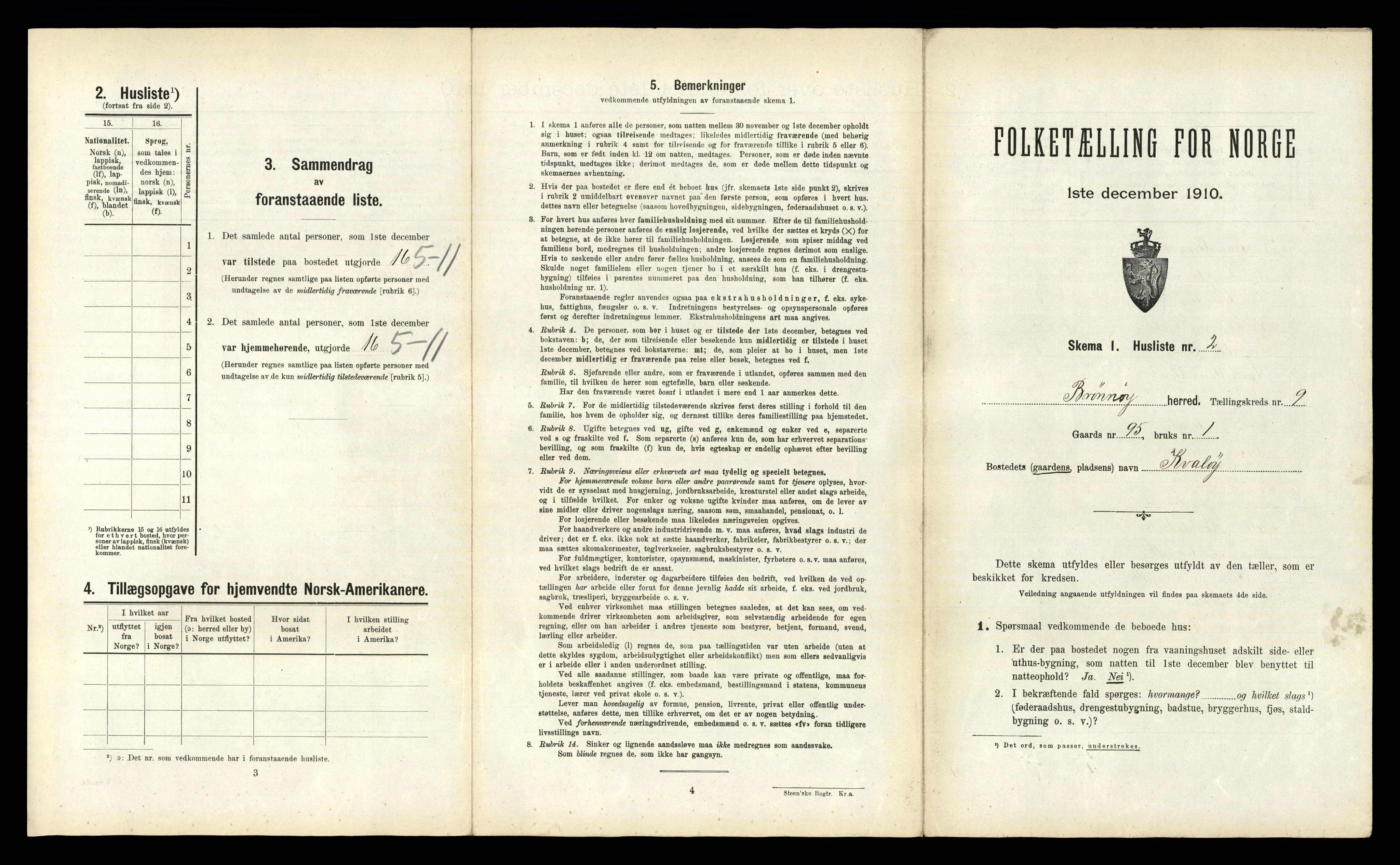 RA, Folketelling 1910 for 1814 Brønnøy herred, 1910, s. 853