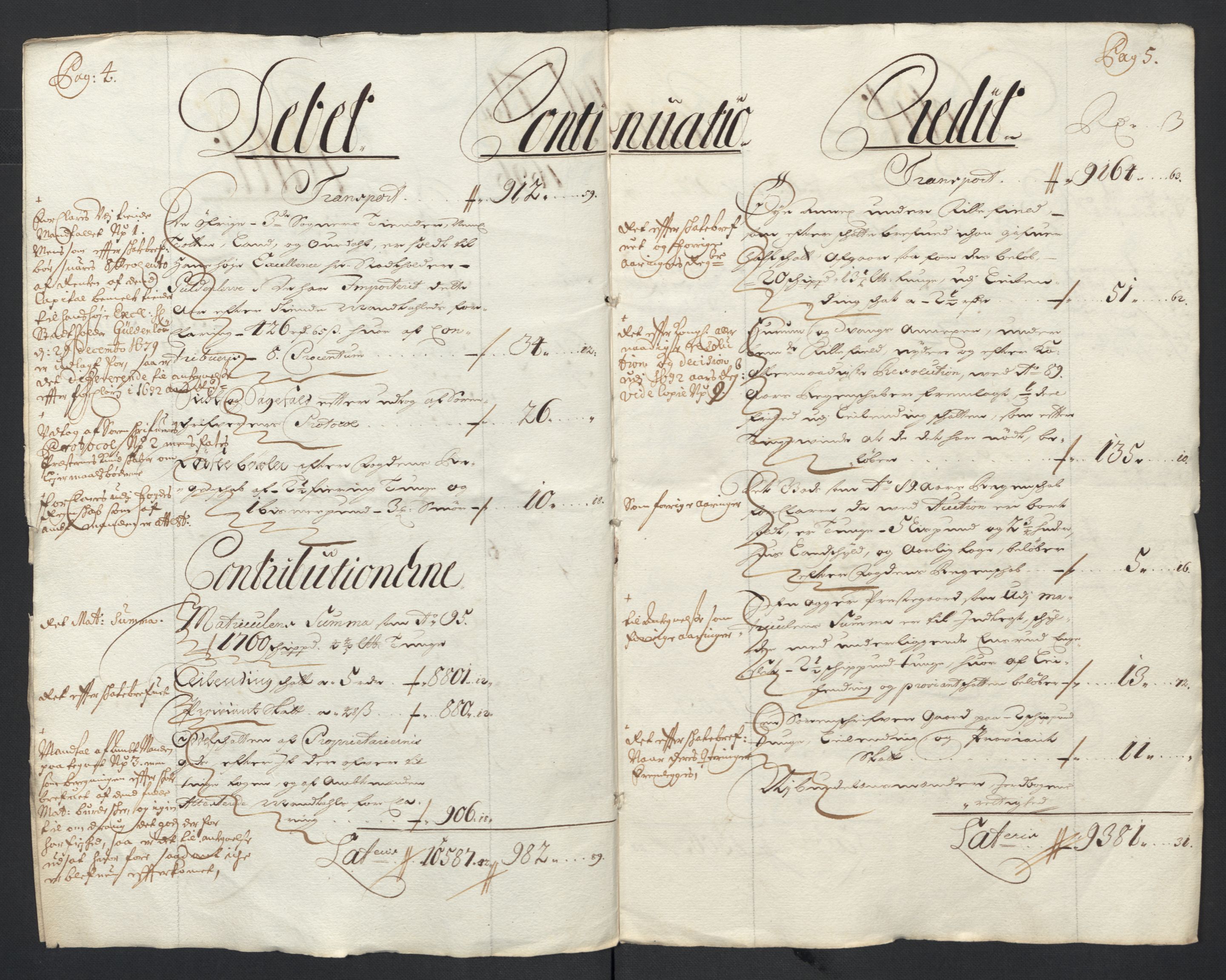 Rentekammeret inntil 1814, Reviderte regnskaper, Fogderegnskap, RA/EA-4092/R18/L1294: Fogderegnskap Hadeland, Toten og Valdres, 1696, s. 5