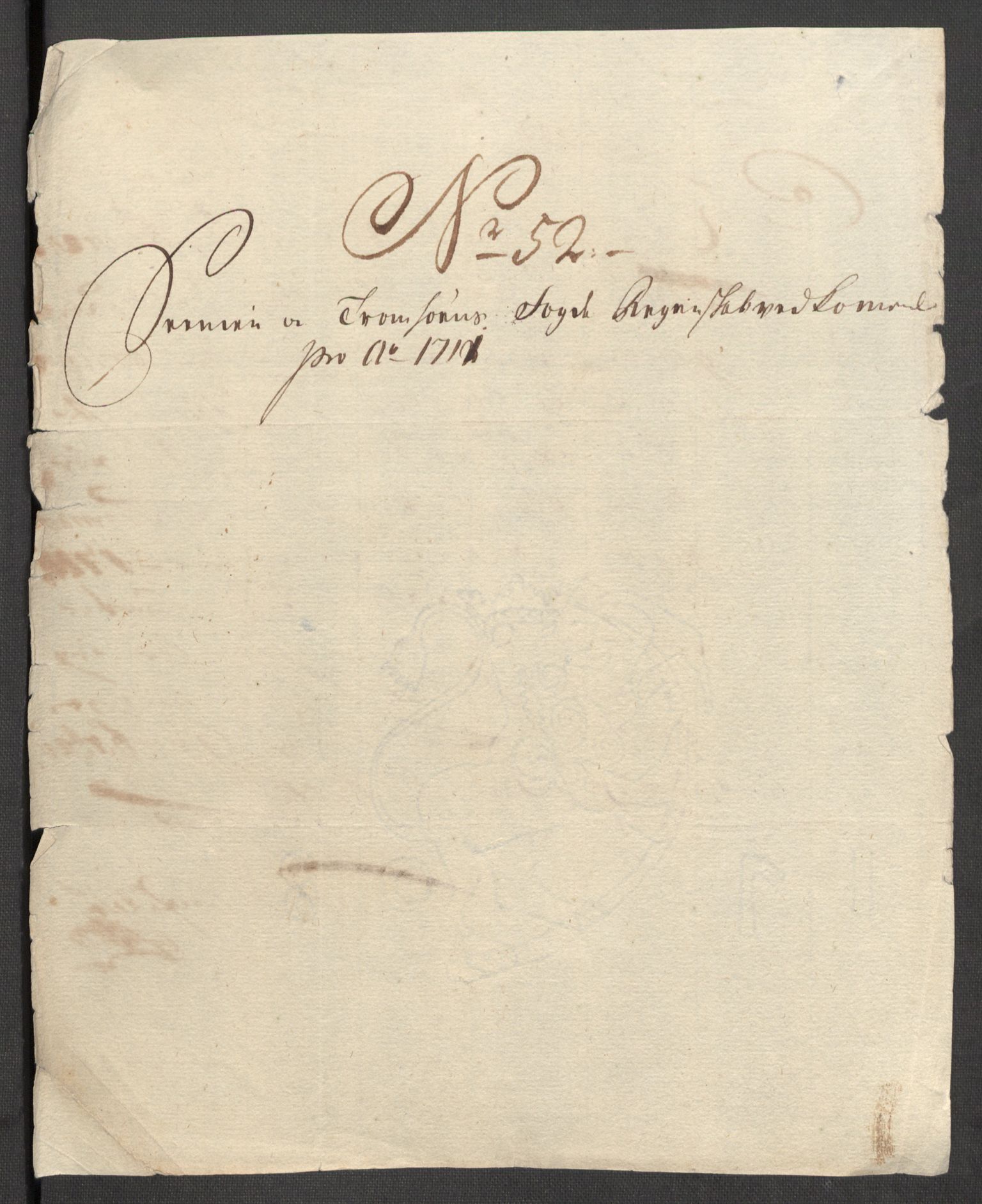 Rentekammeret inntil 1814, Reviderte regnskaper, Fogderegnskap, AV/RA-EA-4092/R68/L4758: Fogderegnskap Senja og Troms, 1711-1712, s. 293