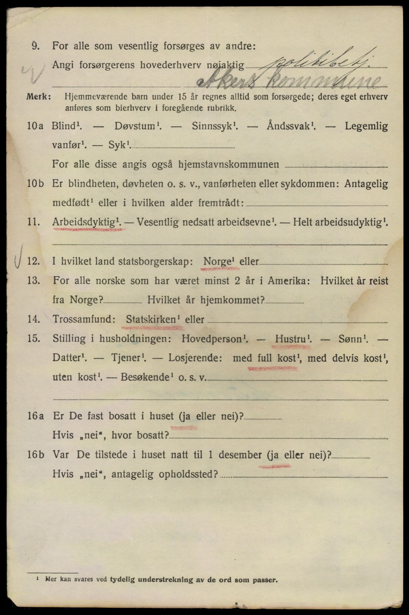 SAO, Folketelling 1920 for 0301 Kristiania kjøpstad, 1920, s. 505588