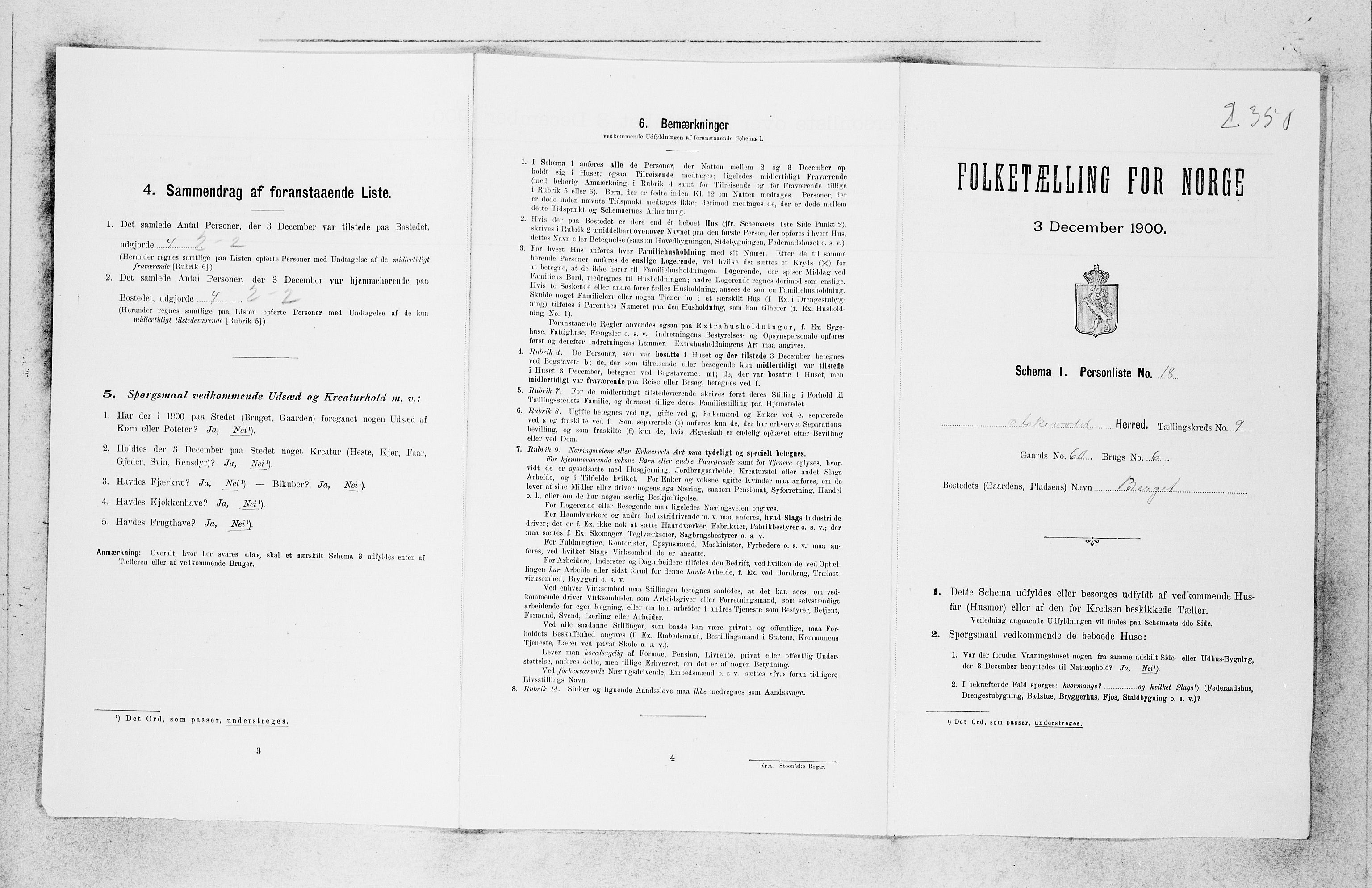 SAB, Folketelling 1900 for 1428 Askvoll herred, 1900, s. 827