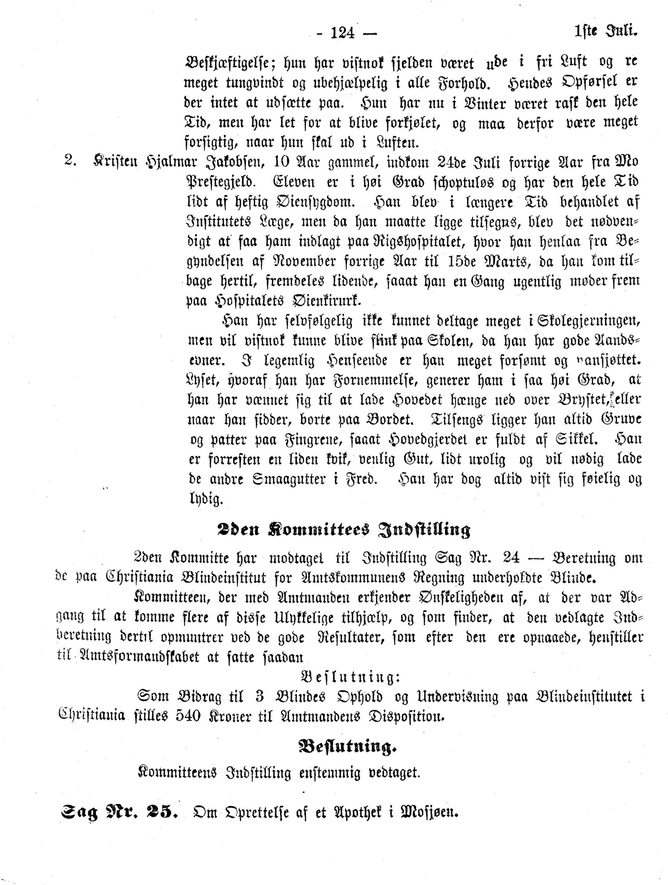 Nordland Fylkeskommune. Fylkestinget, AIN/NFK-17/176/A/Ac/L0010: Fylkestingsforhandlinger 1874-1880, 1874-1880