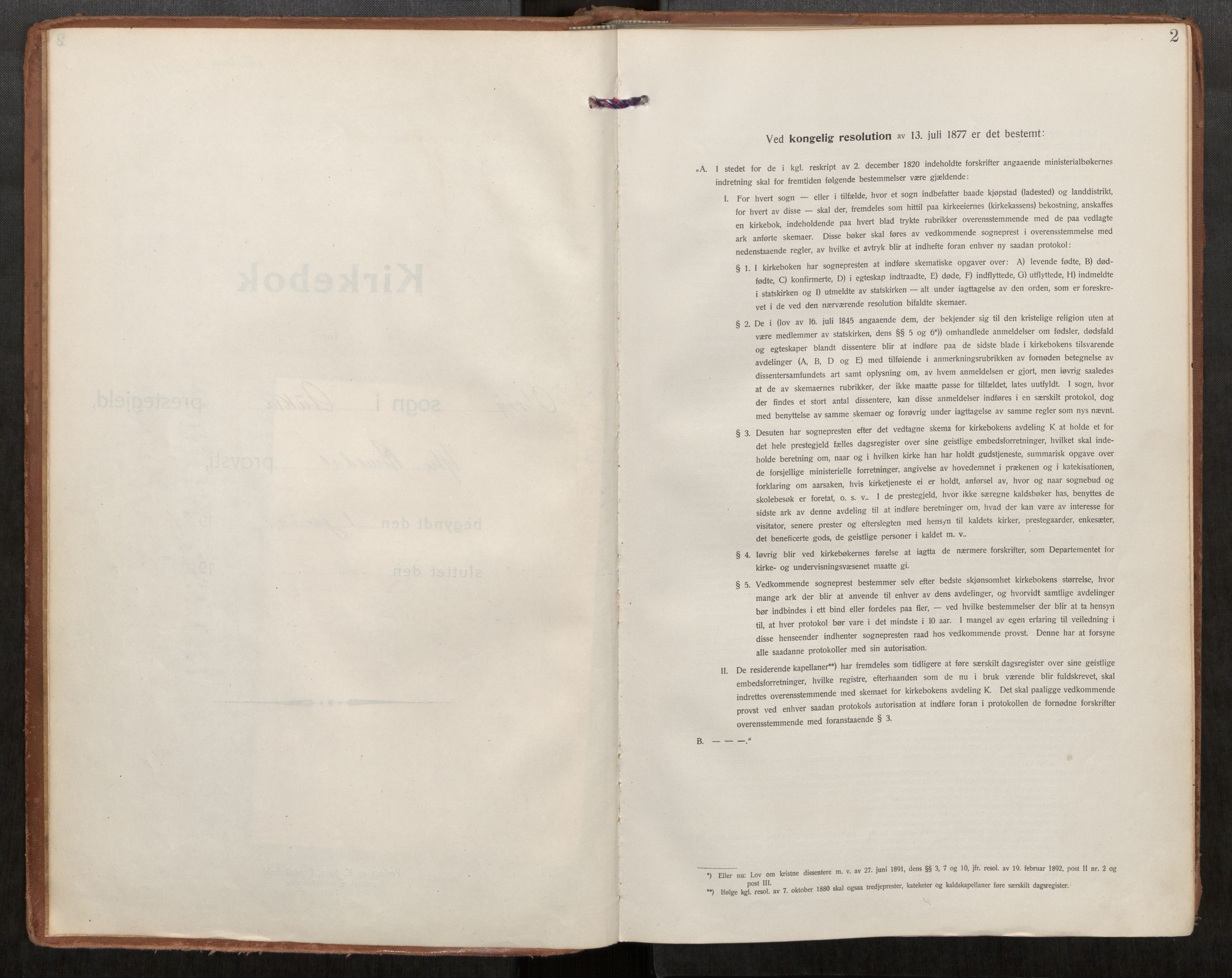 Ministerialprotokoller, klokkerbøker og fødselsregistre - Møre og Romsdal, AV/SAT-A-1454/563/L0741: Ministerialbok nr. 563A03, 1924-1945, s. 2