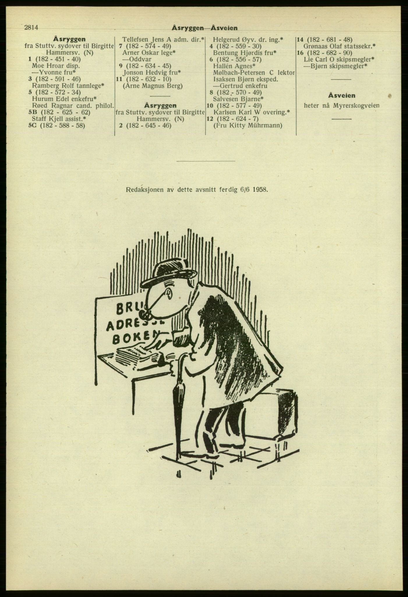 Kristiania/Oslo adressebok, PUBL/-, 1958-1959, s. 2814