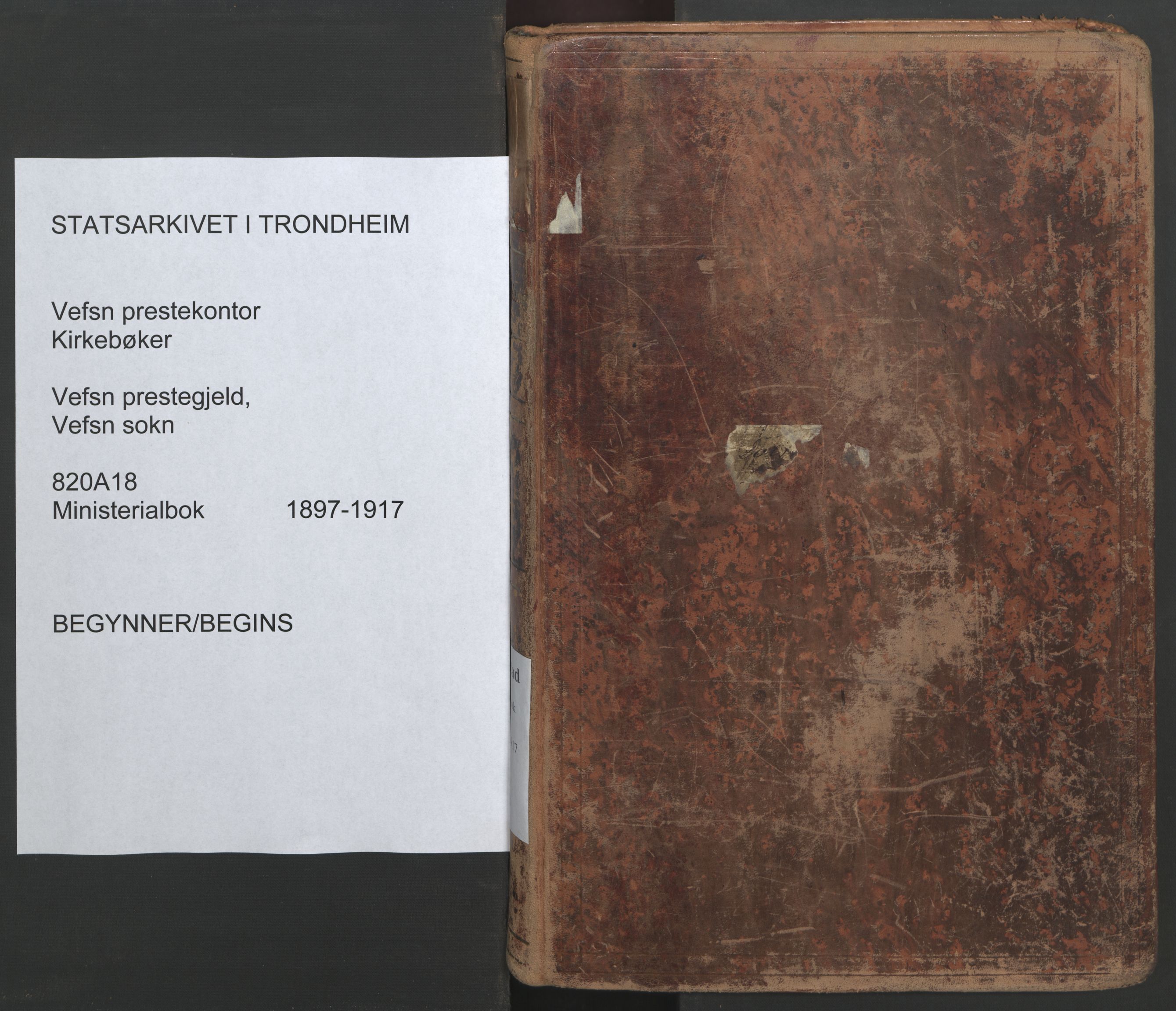 Ministerialprotokoller, klokkerbøker og fødselsregistre - Nordland, AV/SAT-A-1459/820/L0297: Ministerialbok nr. 820A18, 1897-1917