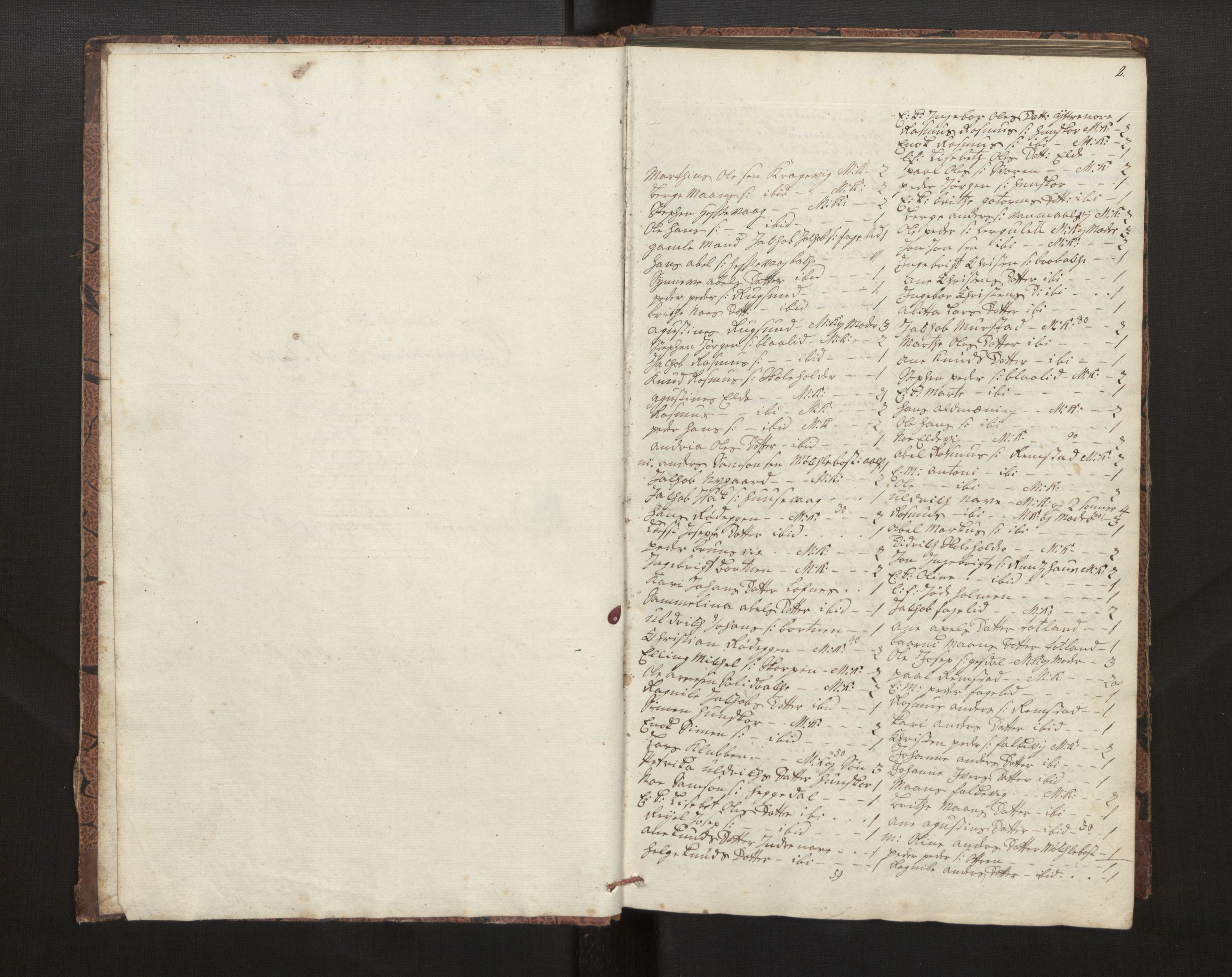Davik sokneprestembete, AV/SAB-A-79701/H/Hb/Hba/L0001: Kommunikantprotokoll nr. 1, 1837-1850, s. 2