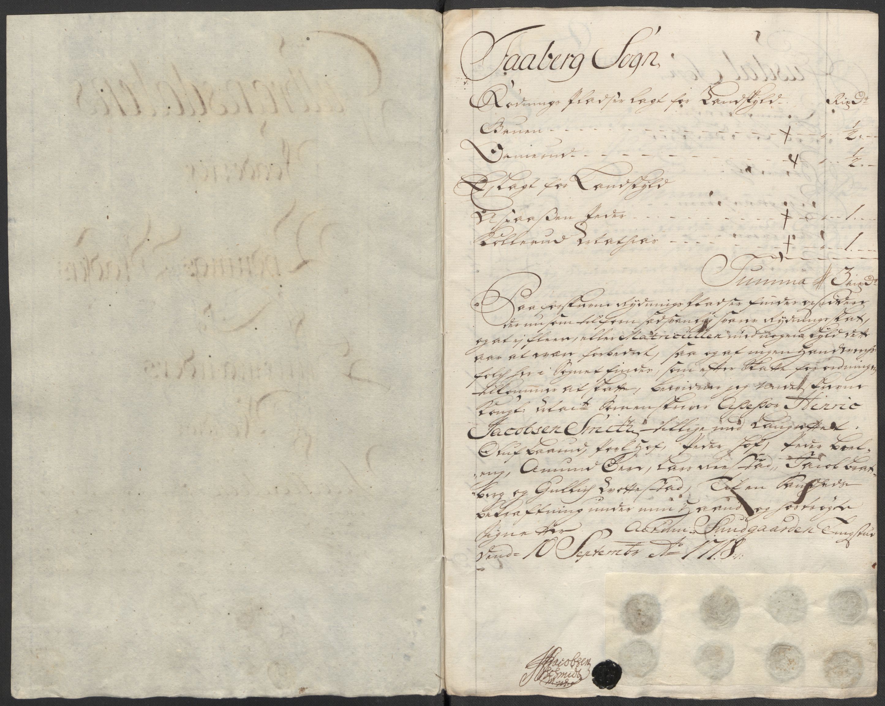 Rentekammeret inntil 1814, Reviderte regnskaper, Fogderegnskap, RA/EA-4092/R17/L1188: Fogderegnskap Gudbrandsdal, 1718, s. 36