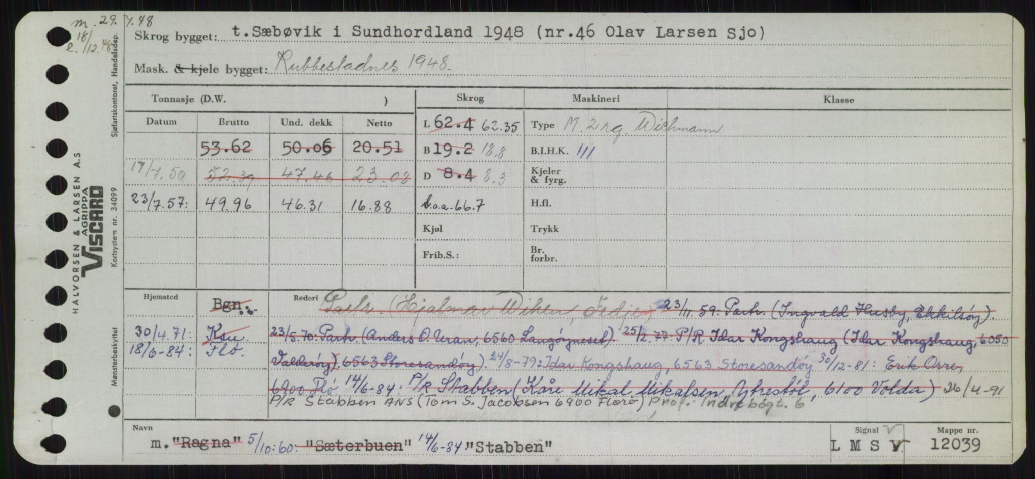 Sjøfartsdirektoratet med forløpere, Skipsmålingen, RA/S-1627/H/Ha/L0005/0002: Fartøy, S-Sven / Fartøy, Skjo-Sven, s. 347