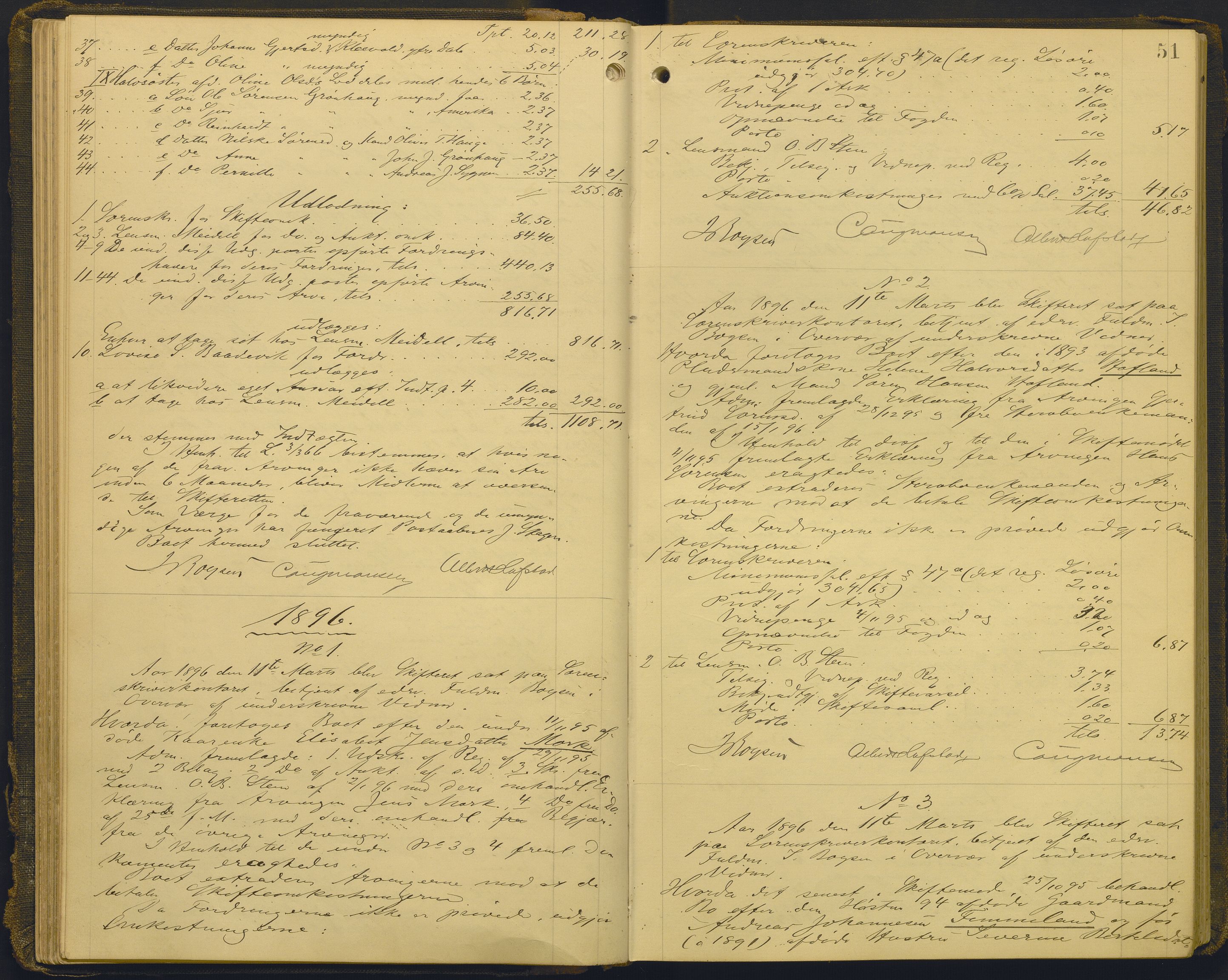 Sunnfjord tingrett, AV/SAB-A-3201/1/H/Hd/L0008: Skifteutlodningsprotokoll, 1894-1902, s. 50b-51a