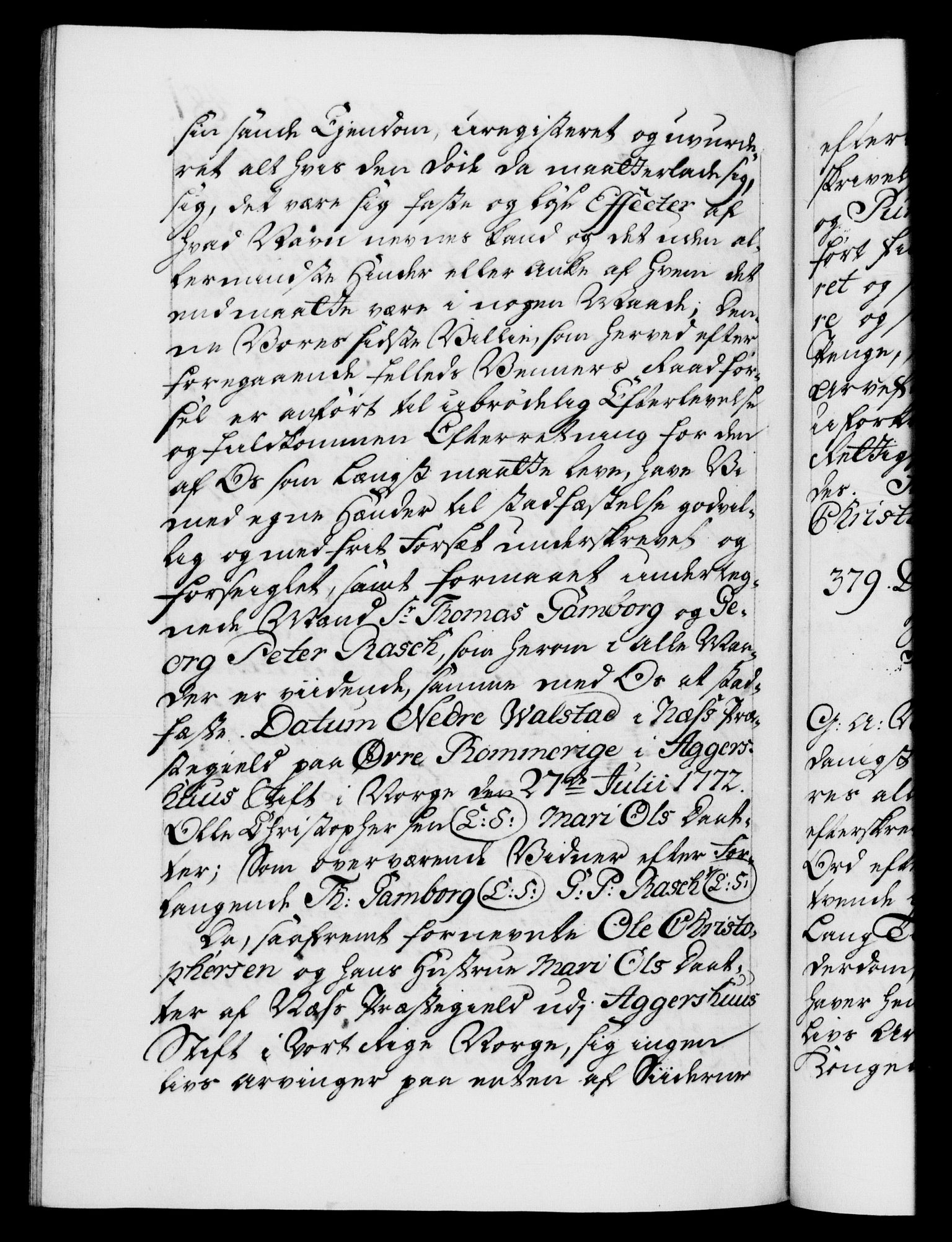 Danske Kanselli 1572-1799, AV/RA-EA-3023/F/Fc/Fca/Fcaa/L0045: Norske registre "Norske eller 3. dept.s åpne brev, 1771-1773, s. 481b