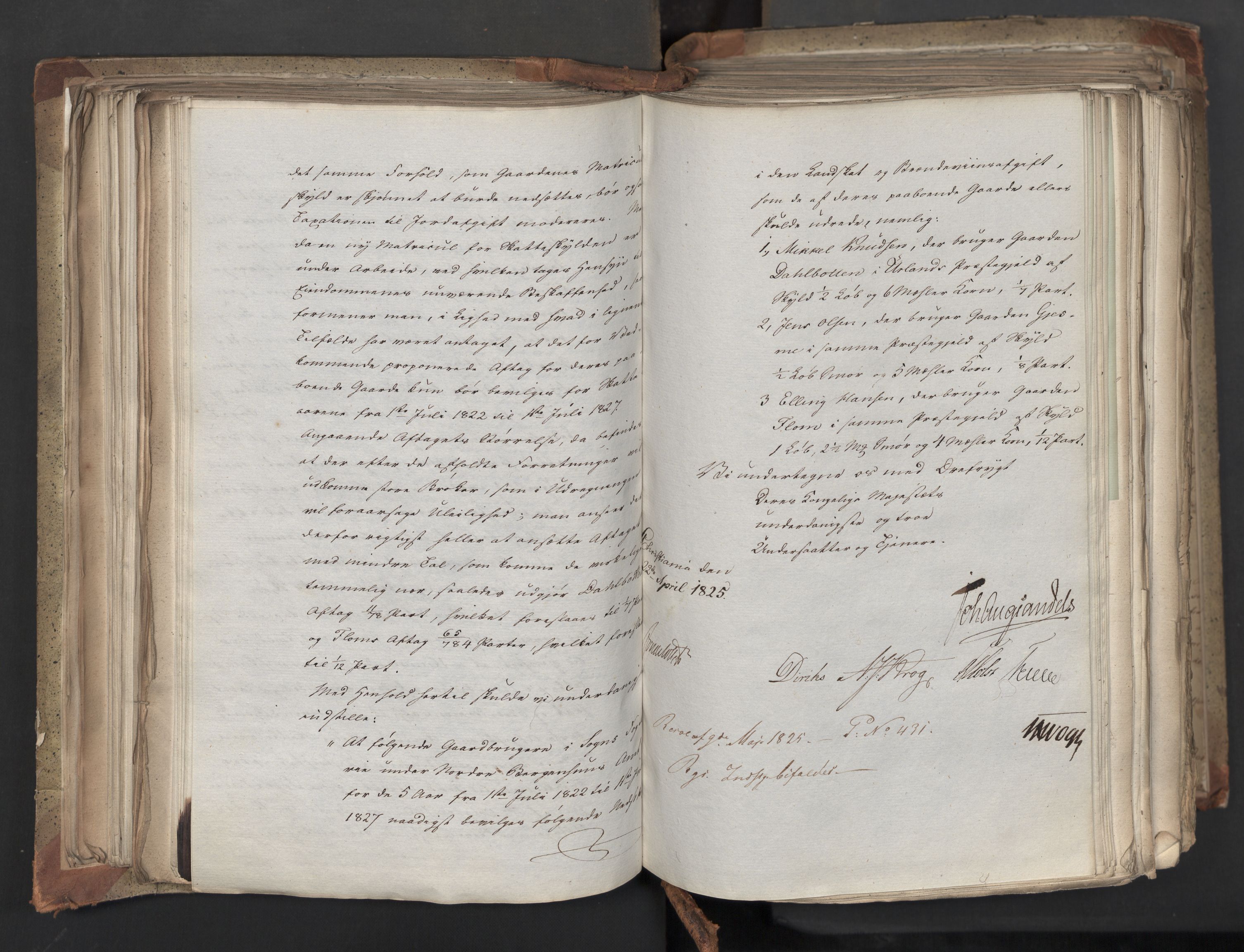 Statsrådsavdelingen i Stockholm, AV/RA-S-1003/D/Da/L0042: Regjeringsinnstillinger nr. 2467-2705, 1825, s. 195