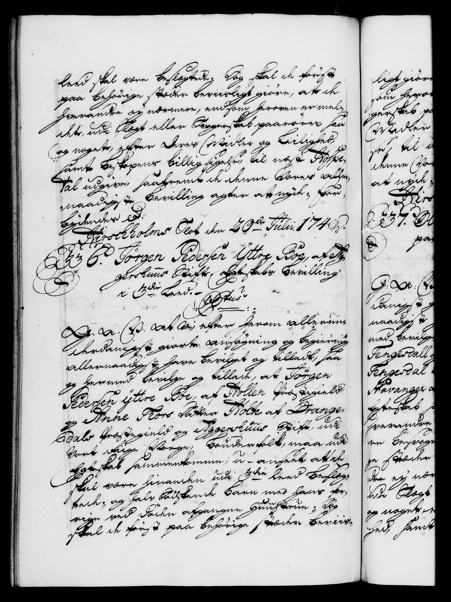 Danske Kanselli 1572-1799, AV/RA-EA-3023/F/Fc/Fca/Fcaa/L0032: Norske registre, 1741-1742, s. 614b