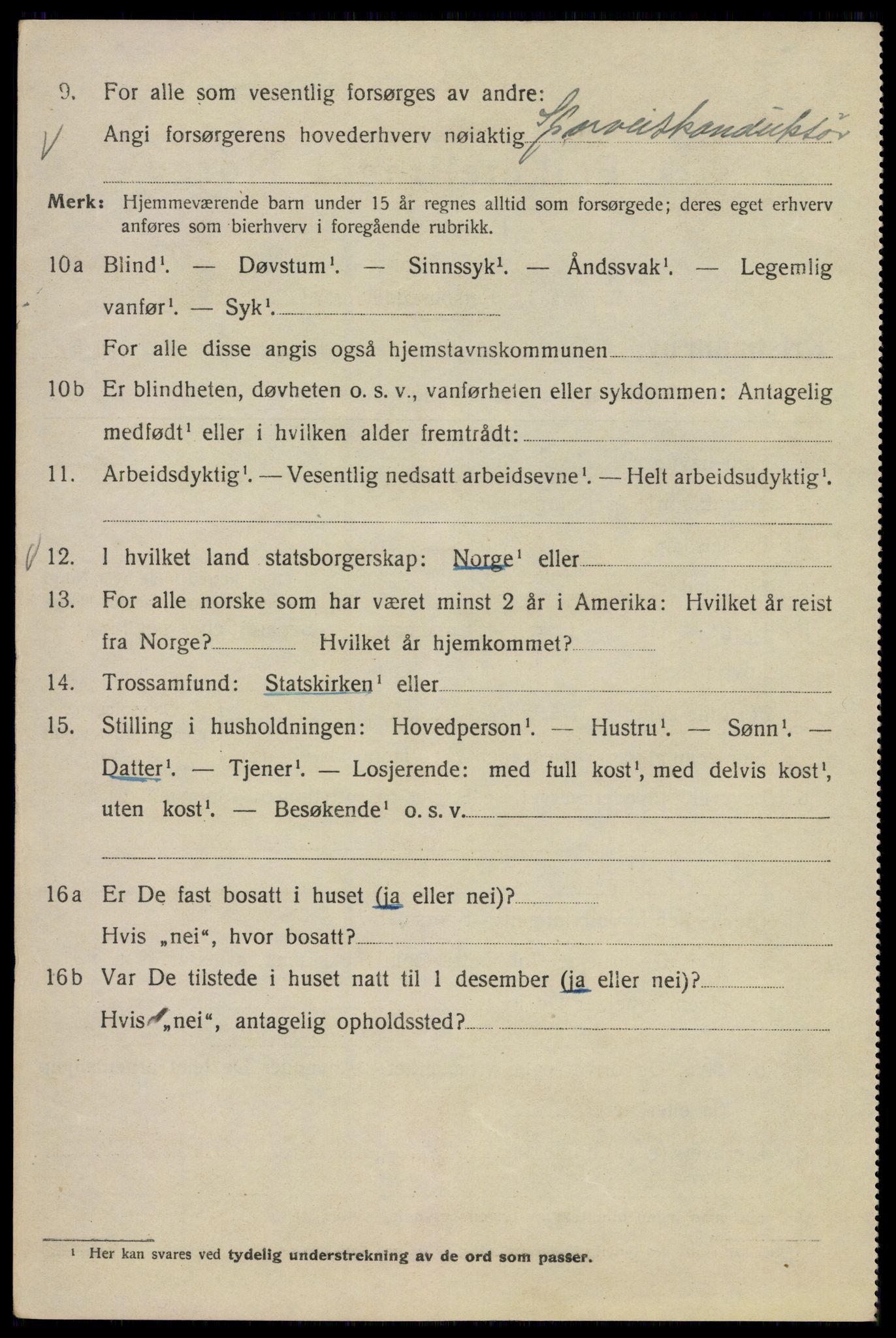 SAO, Folketelling 1920 for 0301 Kristiania kjøpstad, 1920, s. 567424