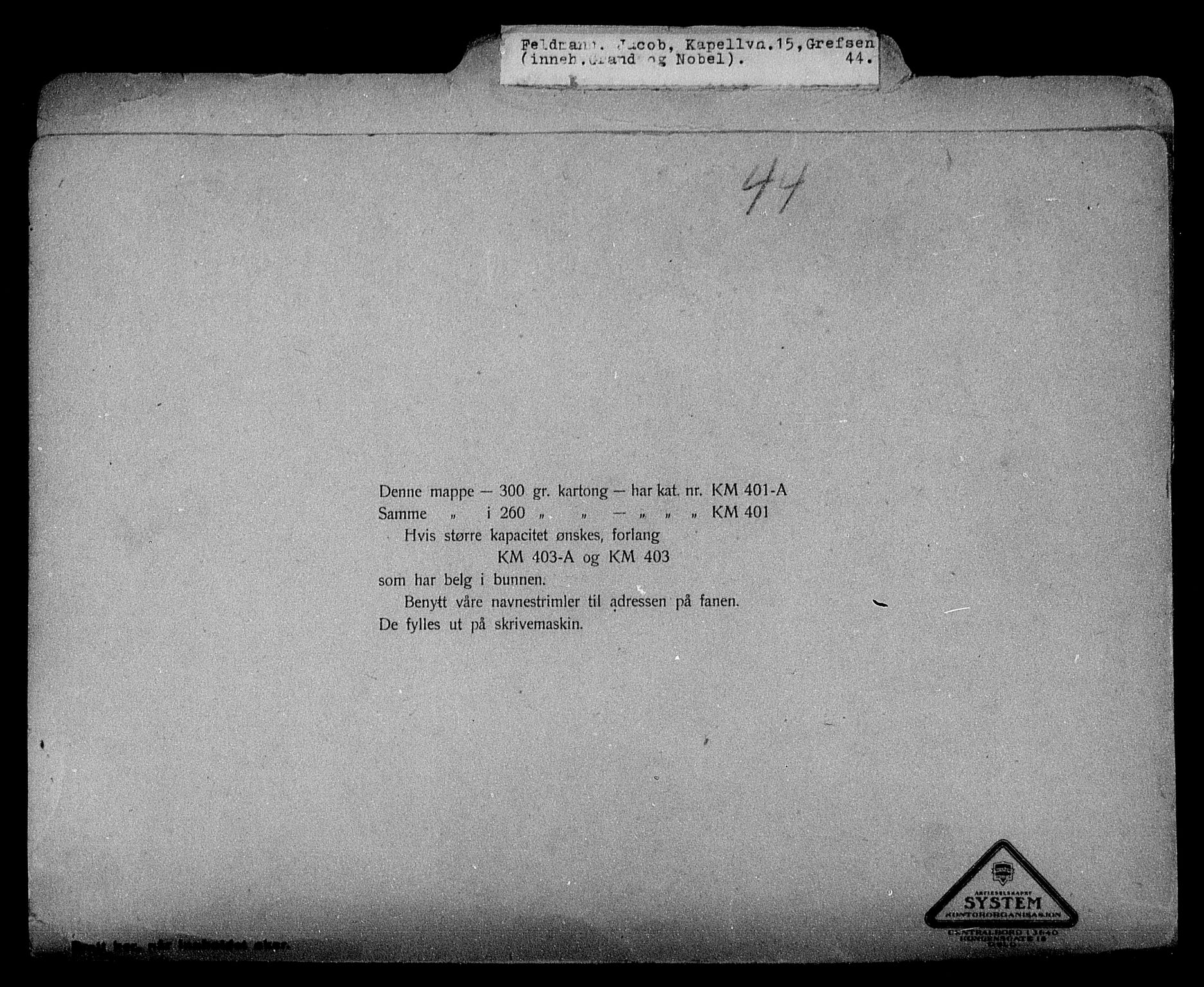 Justisdepartementet, Tilbakeføringskontoret for inndratte formuer, AV/RA-S-1564/H/Hc/Hcc/L0935: --, 1945-1947, s. 2