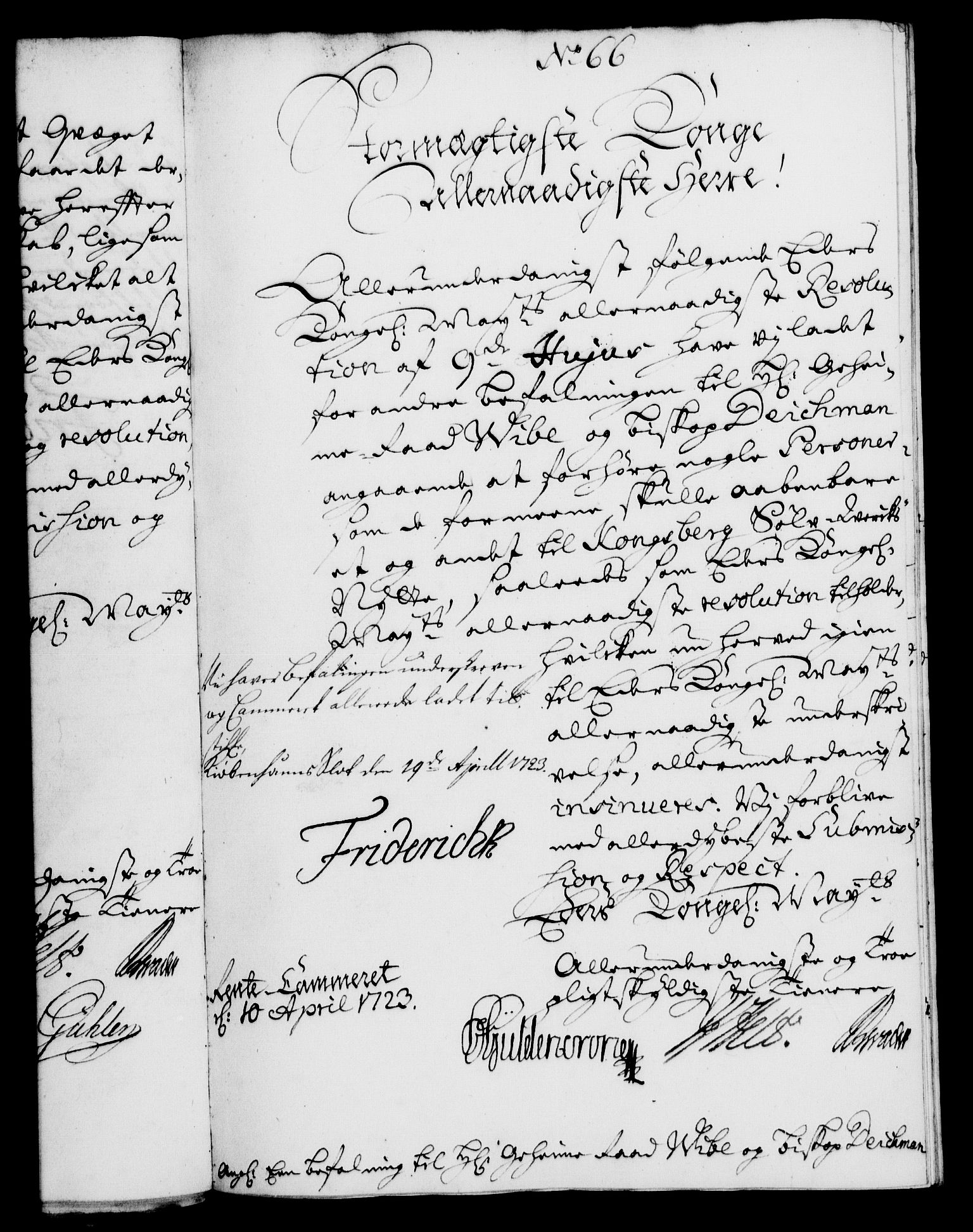 Rentekammeret, Kammerkanselliet, AV/RA-EA-3111/G/Gf/Gfa/L0006: Norsk relasjons- og resolusjonsprotokoll (merket RK 52.6), 1723, s. 465