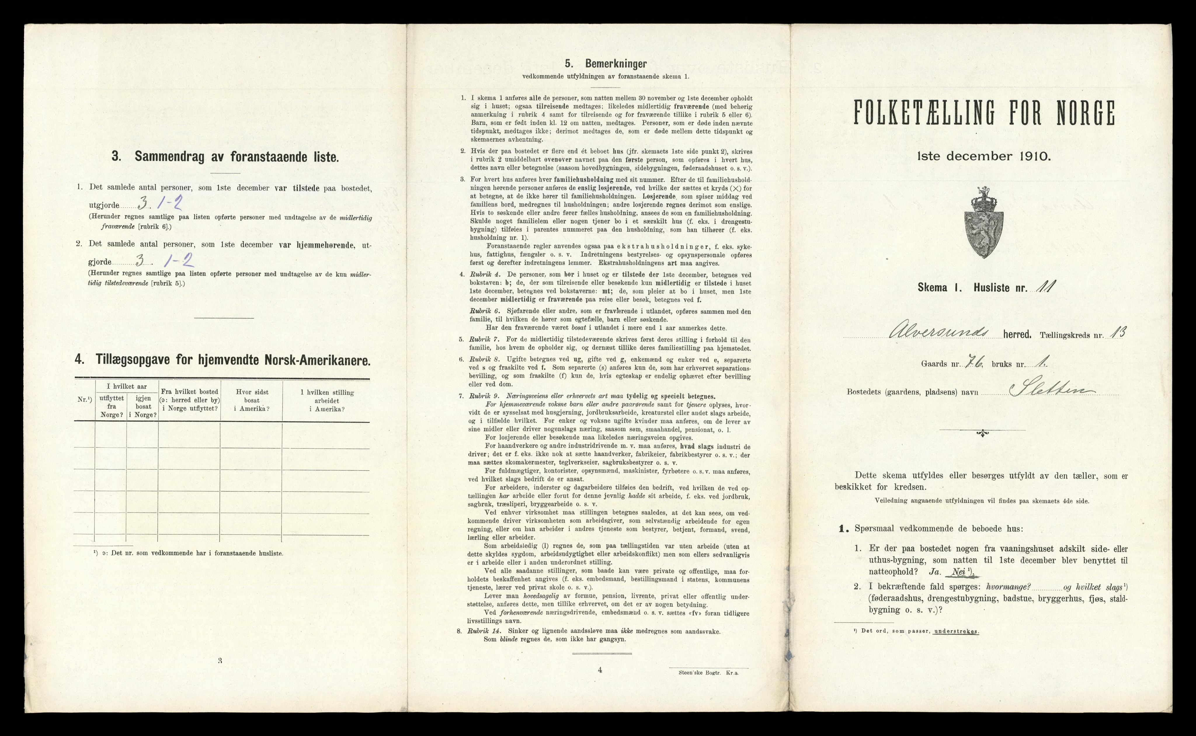 RA, Folketelling 1910 for 1257 Alversund herred, 1910, s. 926