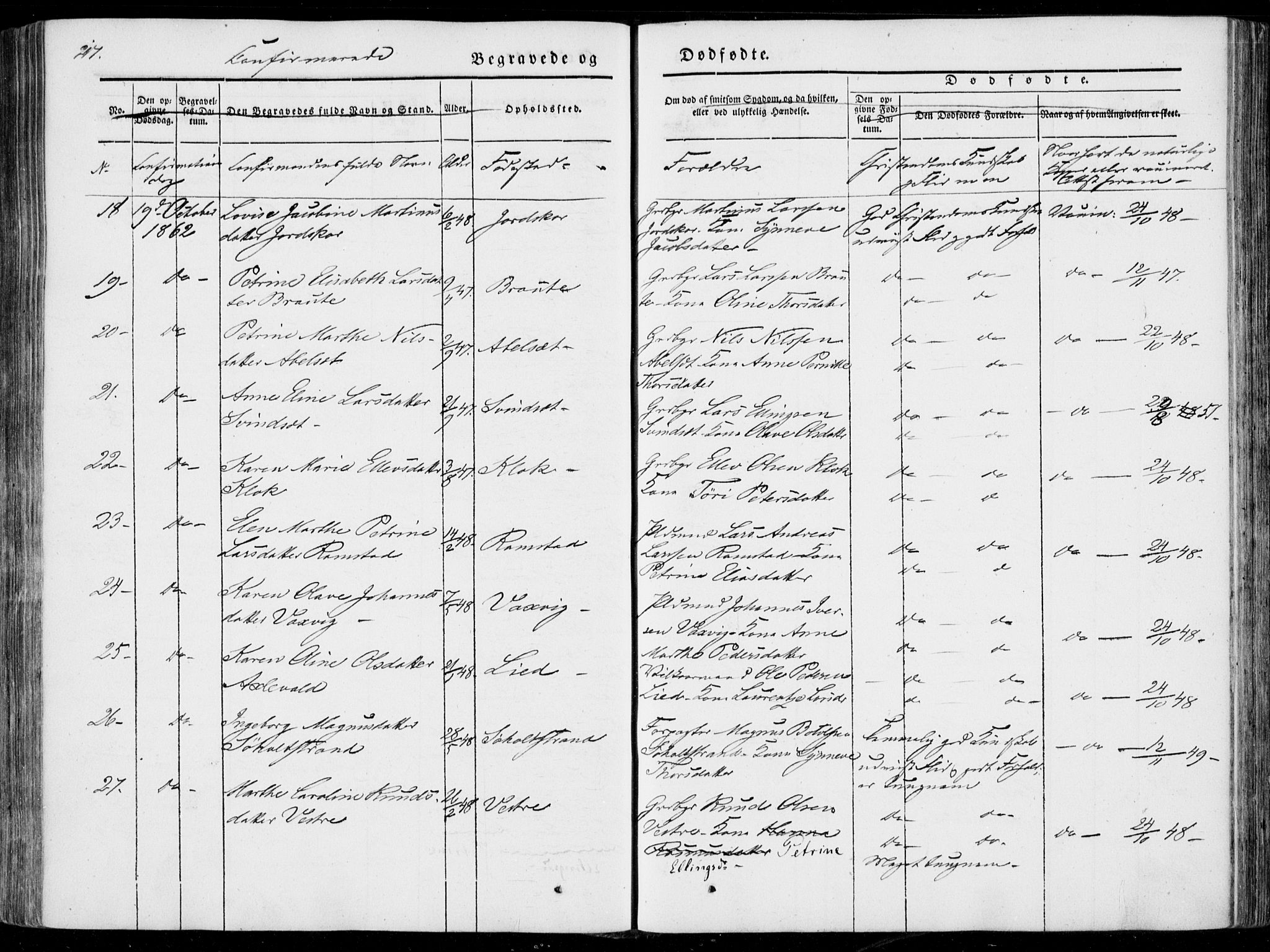 Ministerialprotokoller, klokkerbøker og fødselsregistre - Møre og Romsdal, AV/SAT-A-1454/522/L0313: Ministerialbok nr. 522A08, 1852-1862, s. 217