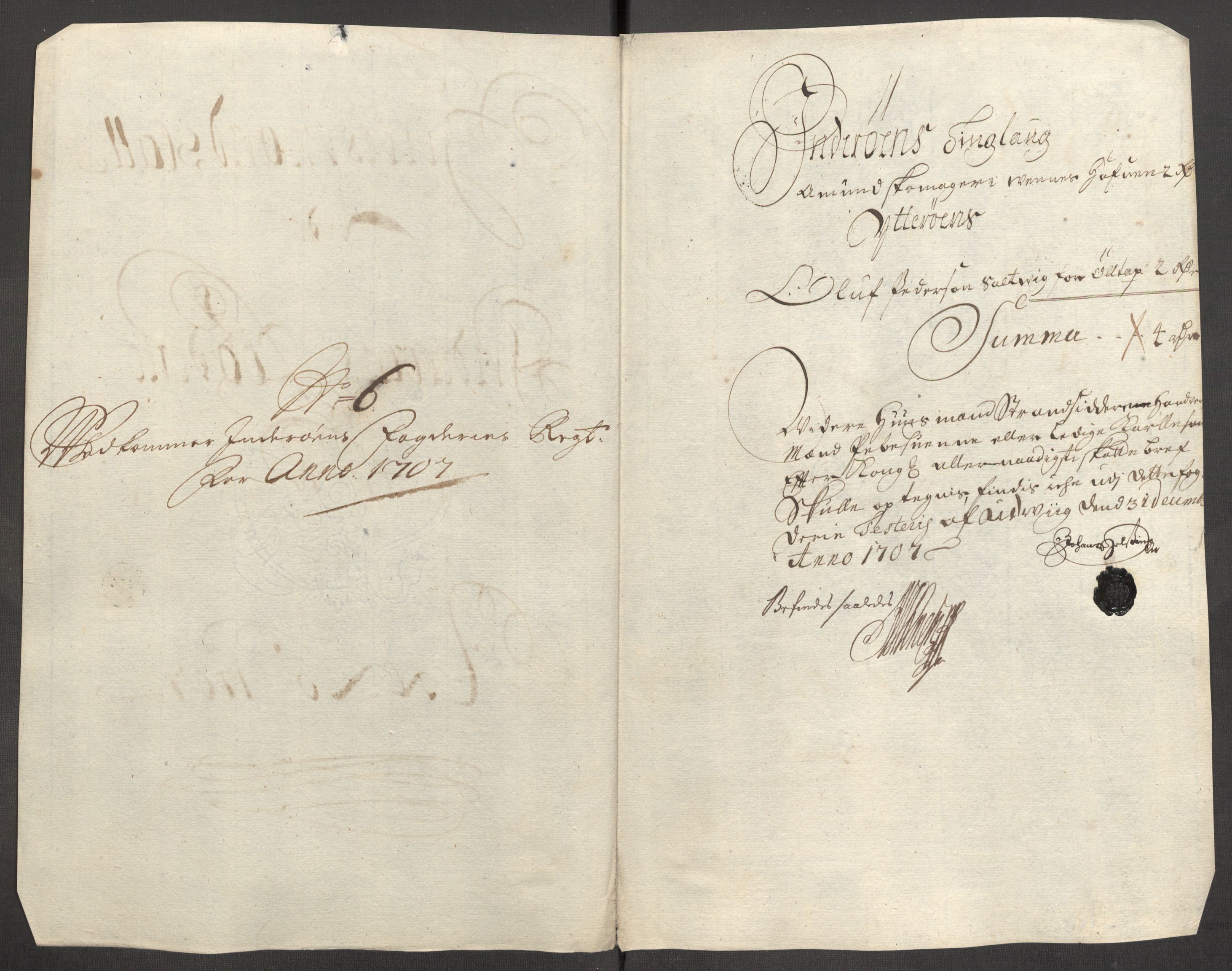 Rentekammeret inntil 1814, Reviderte regnskaper, Fogderegnskap, RA/EA-4092/R63/L4315: Fogderegnskap Inderøy, 1706-1707, s. 403