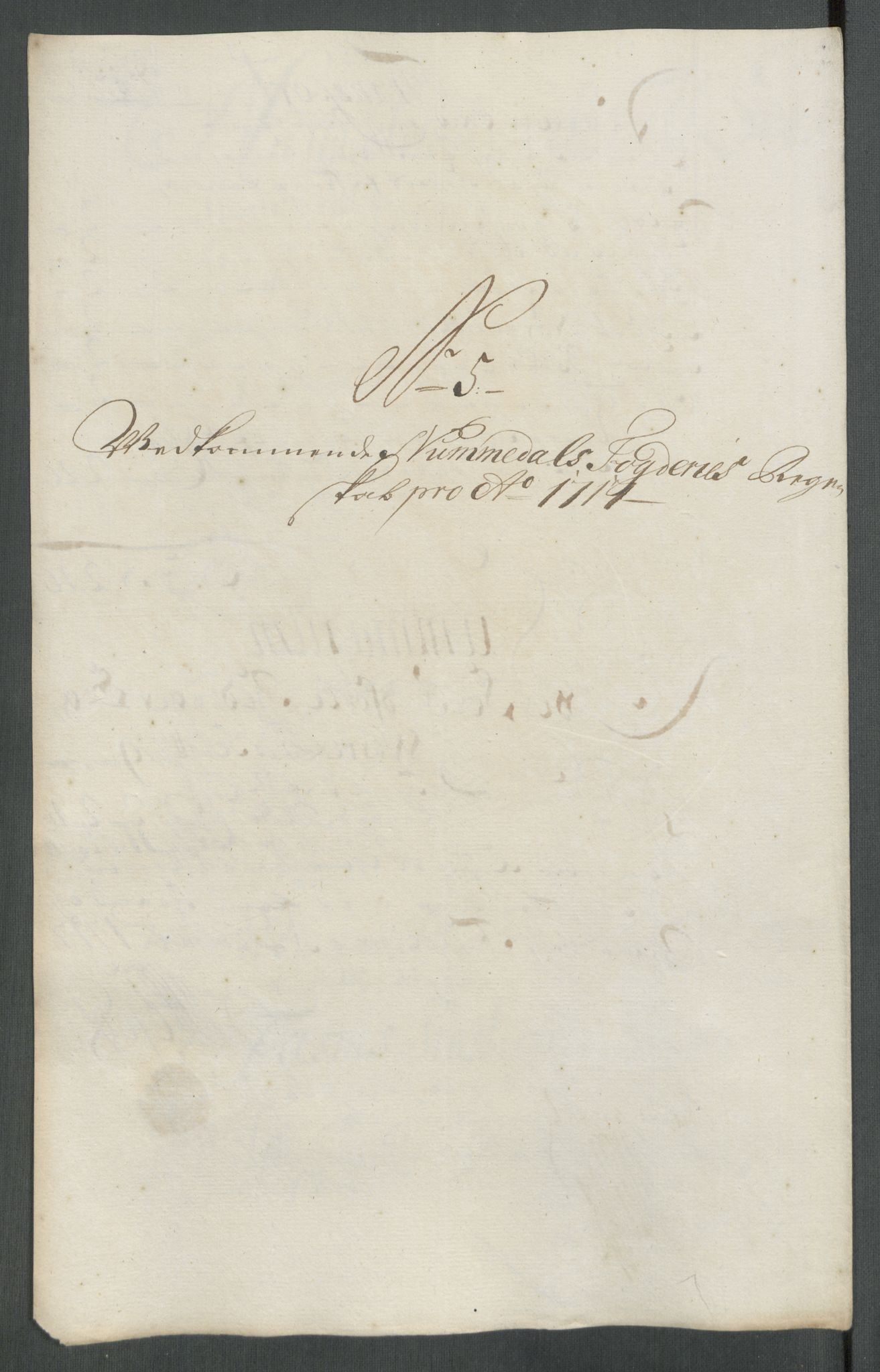 Rentekammeret inntil 1814, Reviderte regnskaper, Fogderegnskap, RA/EA-4092/R64/L4438: Fogderegnskap Namdal, 1717, s. 108