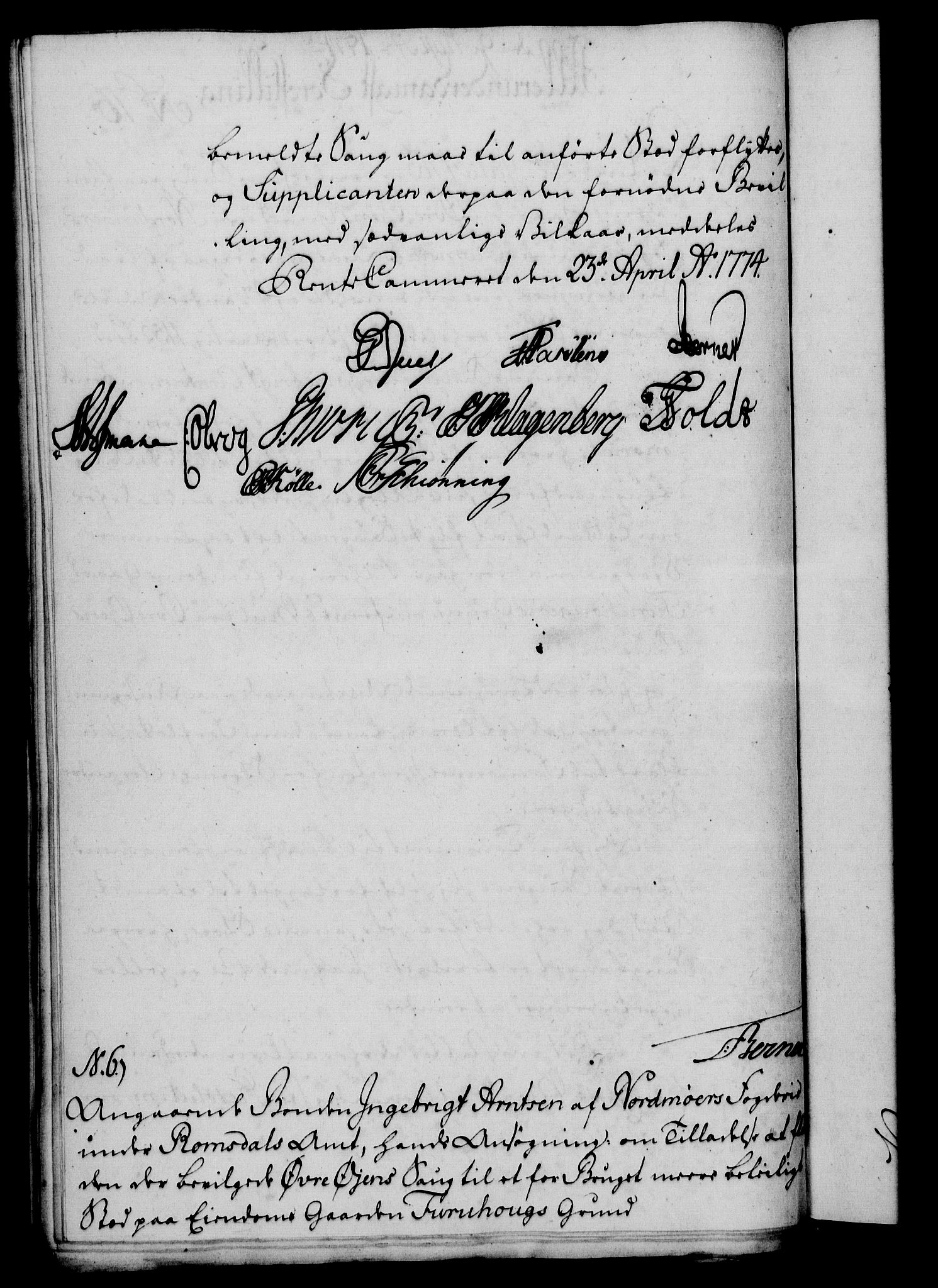 Rentekammeret, Kammerkanselliet, RA/EA-3111/G/Gf/Gfa/L0056: Norsk relasjons- og resolusjonsprotokoll (merket RK 52.56), 1774, s. 82