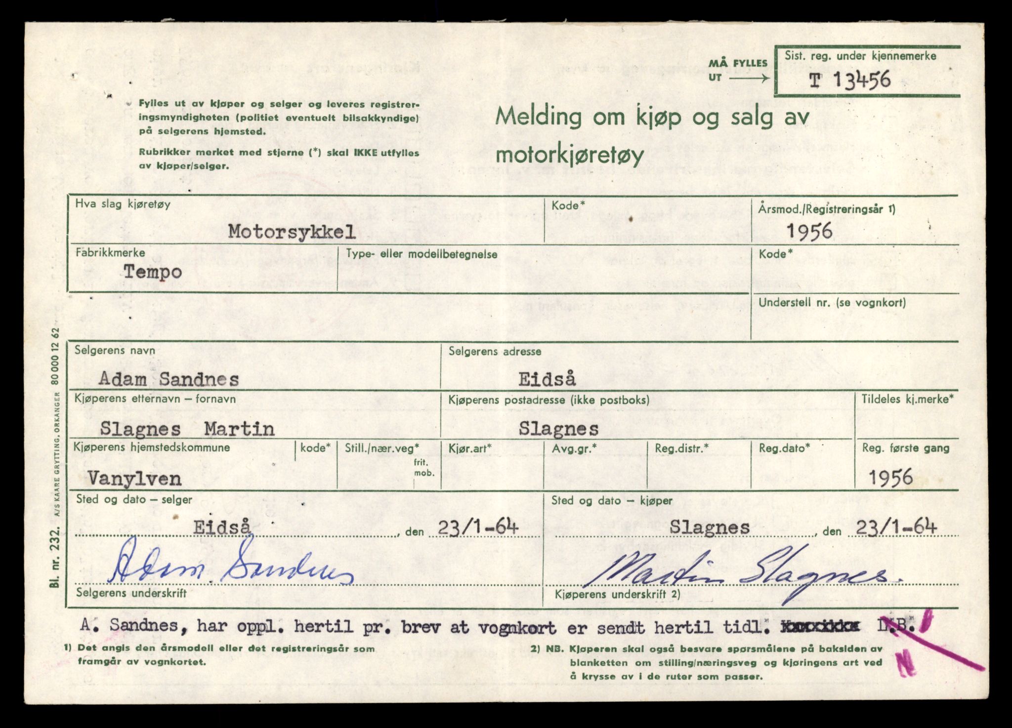 Møre og Romsdal vegkontor - Ålesund trafikkstasjon, AV/SAT-A-4099/F/Fe/L0039: Registreringskort for kjøretøy T 13361 - T 13530, 1927-1998, s. 1637