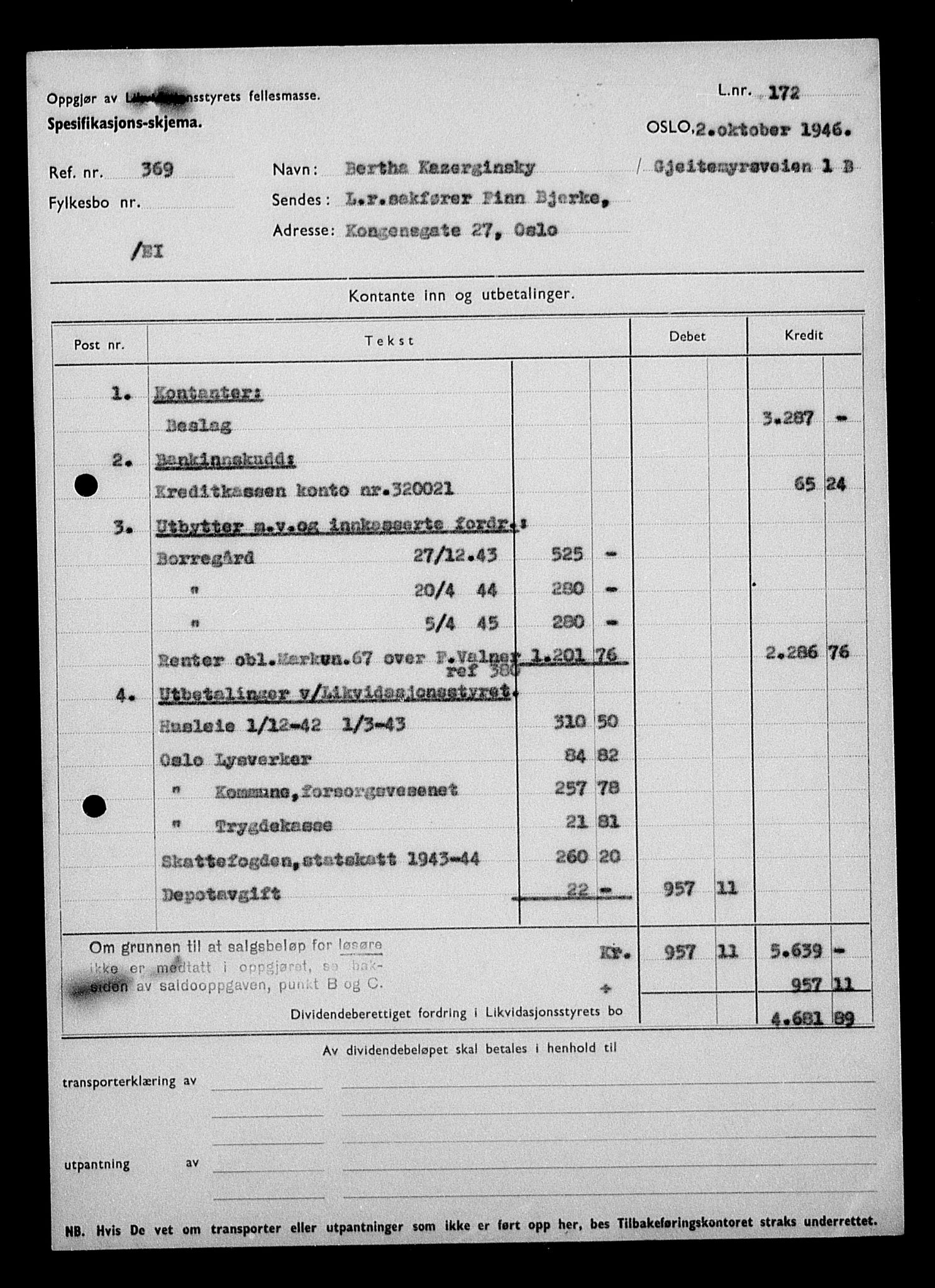 Justisdepartementet, Tilbakeføringskontoret for inndratte formuer, AV/RA-S-1564/H/Hc/Hcc/L0950: --, 1945-1947, s. 336