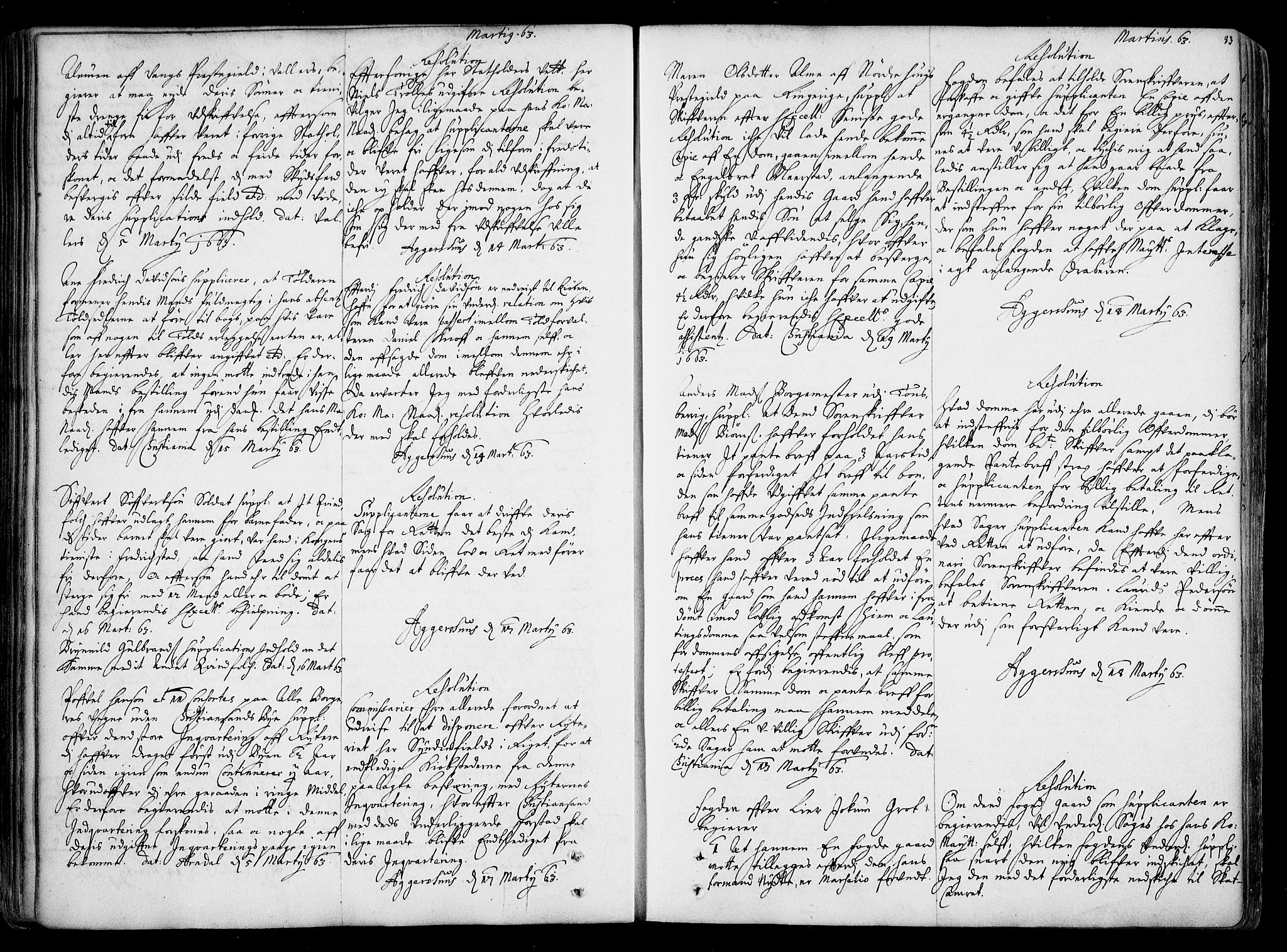 Stattholderembetet 1572-1771, AV/RA-EA-2870/Ad/L0001: Supplikasjons- og resolusjonsprotokoll, 1662-1669, s. 82b-83a