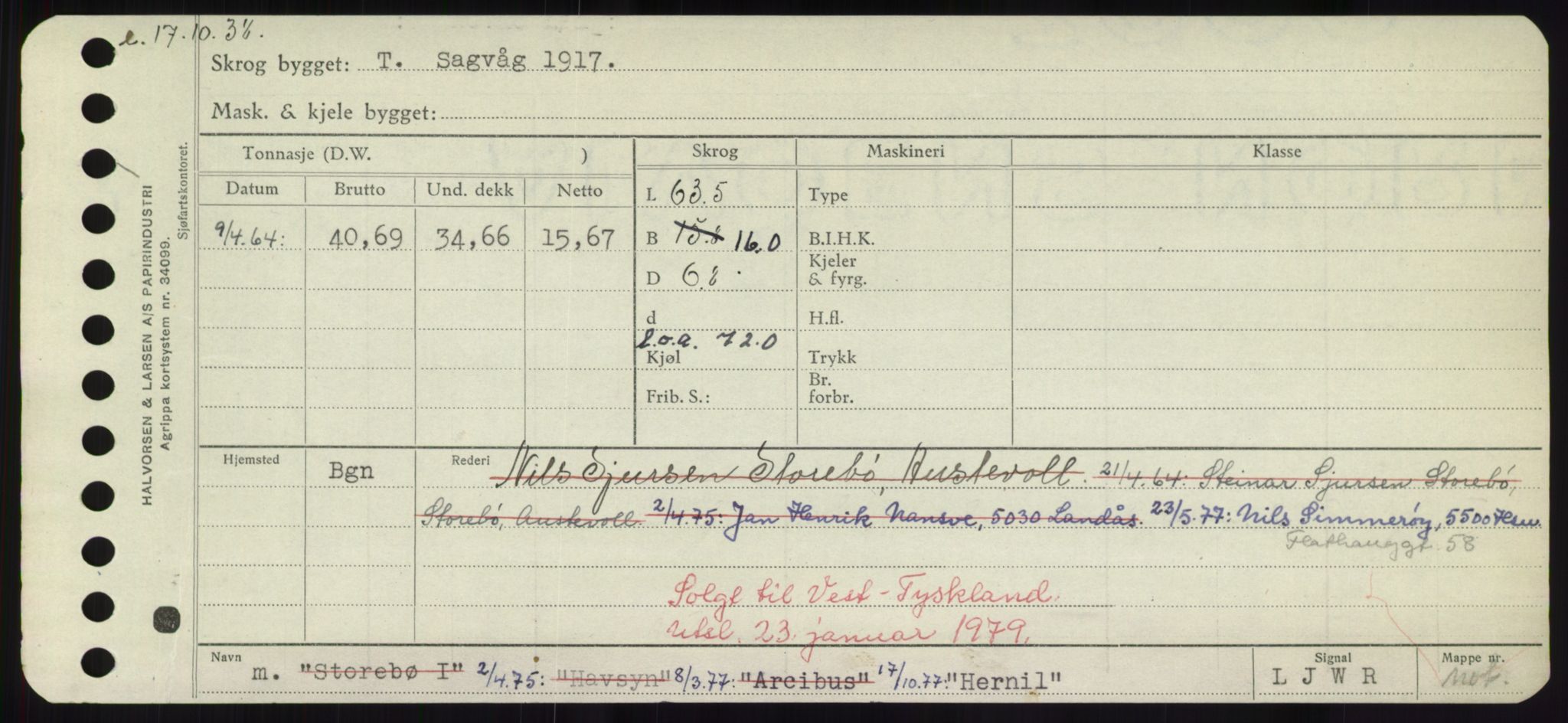 Sjøfartsdirektoratet med forløpere, Skipsmålingen, AV/RA-S-1627/H/Hd/L0015: Fartøy, Havm-Hey, s. 413