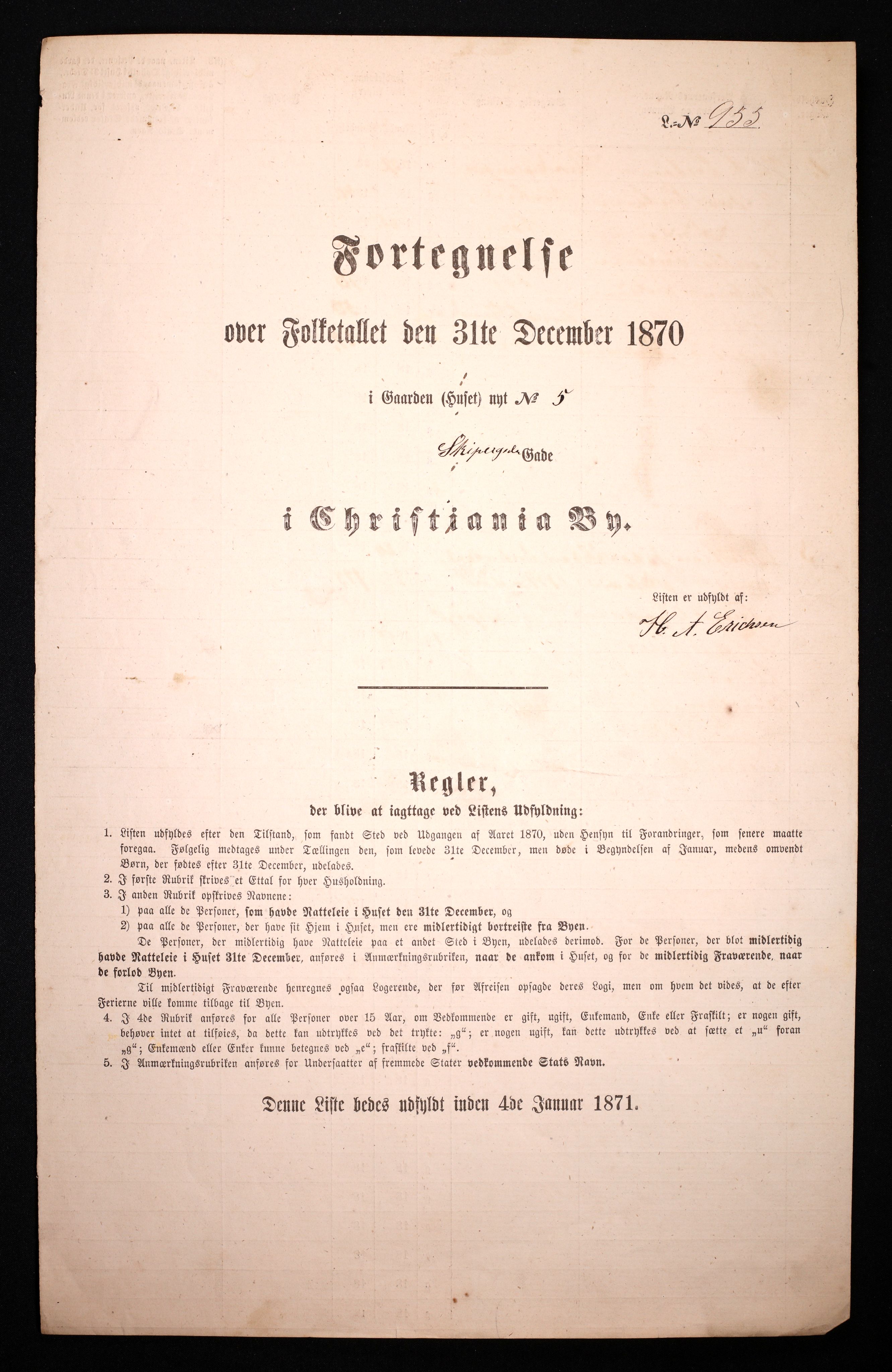 RA, Folketelling 1870 for 0301 Kristiania kjøpstad, 1870, s. 3317