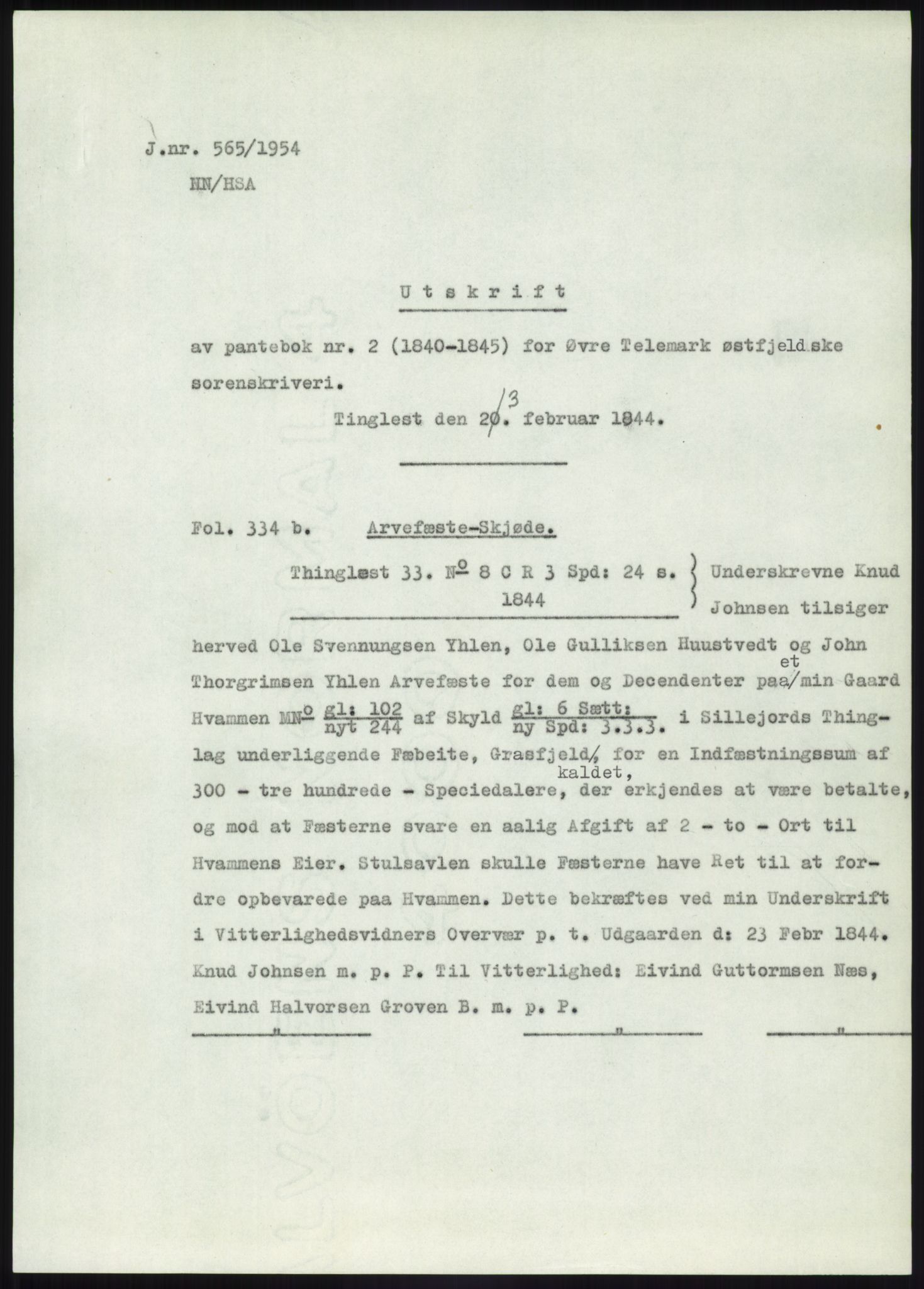 Statsarkivet i Kongsberg, SAKO/A-0001, 1944-1954, s. 222