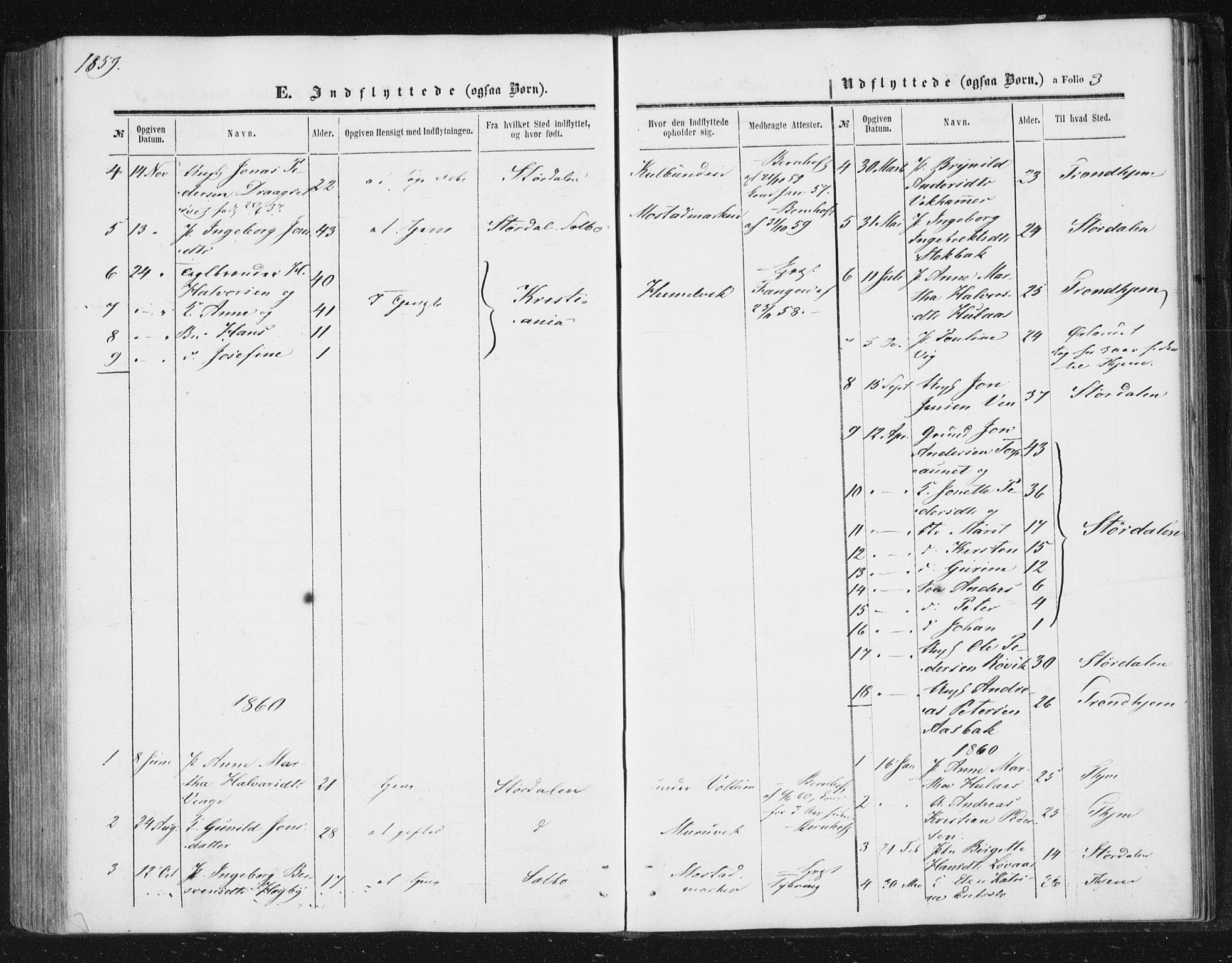 Ministerialprotokoller, klokkerbøker og fødselsregistre - Sør-Trøndelag, SAT/A-1456/616/L0408: Ministerialbok nr. 616A05, 1857-1865, s. 3