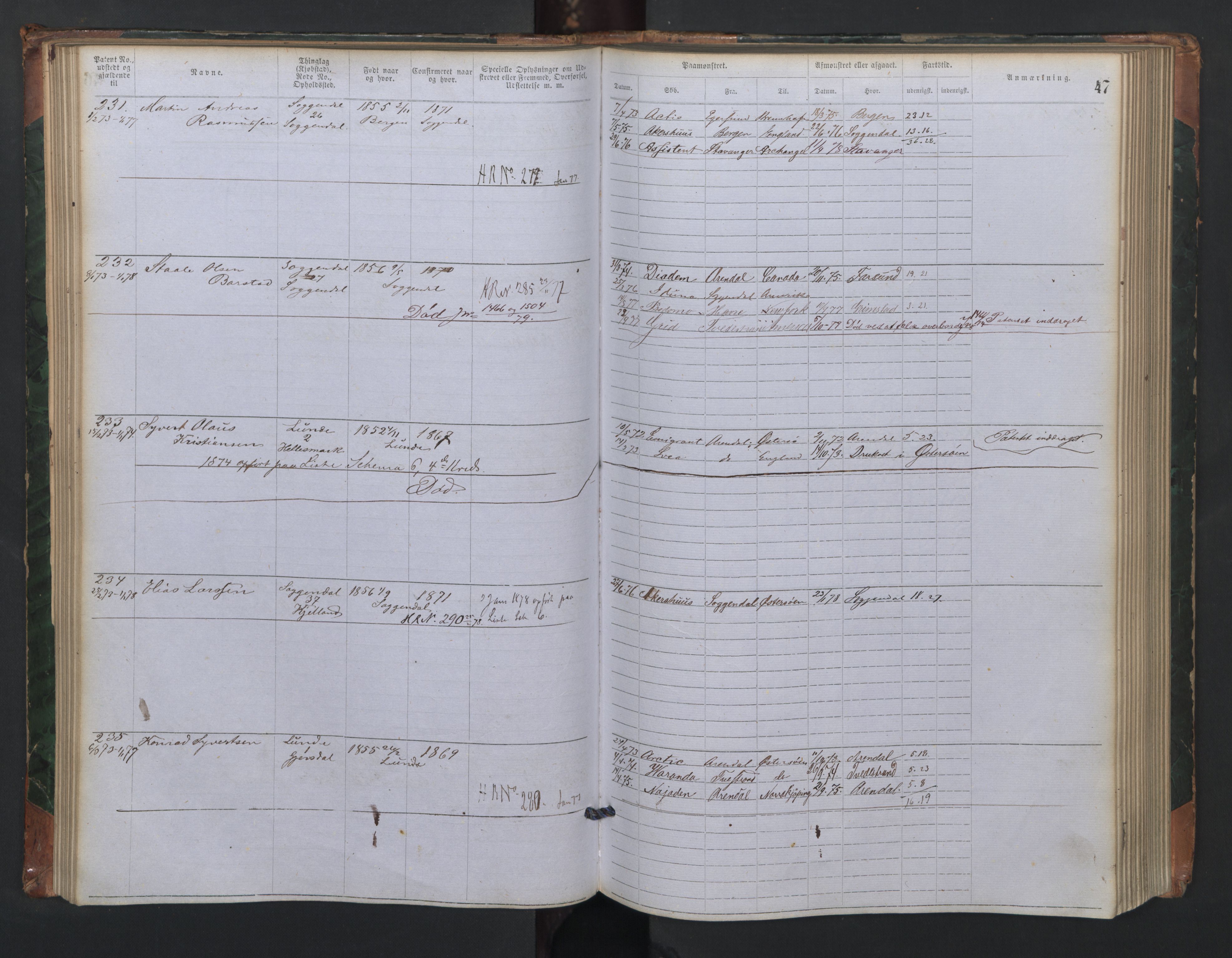 Sogndal mønstringskrets, AV/SAK-2031-0020/F/Fa/L0001: Annotasjonsrulle nr 1-635 med register, P-1, 1868-1931, s. 38