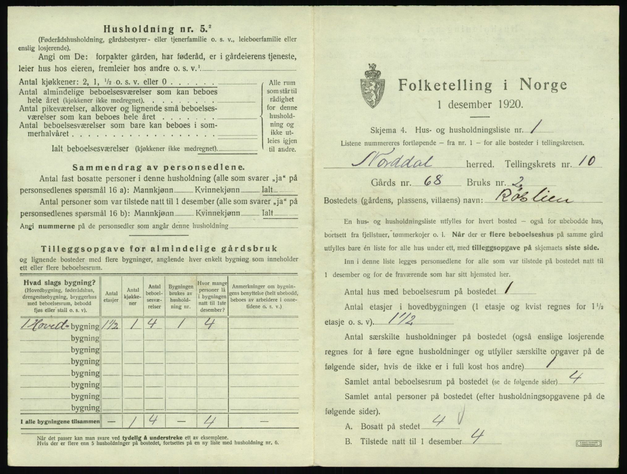 SAT, Folketelling 1920 for 1524 Norddal herred, 1920, s. 815