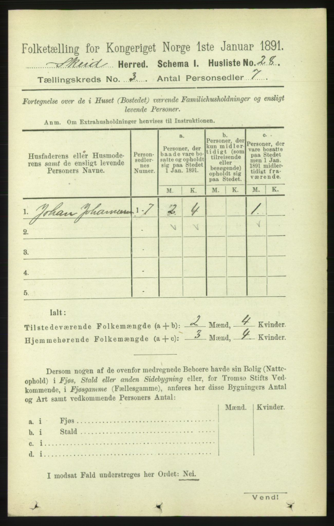 RA, Folketelling 1891 for 1732 Skei herred, 1891, s. 1078