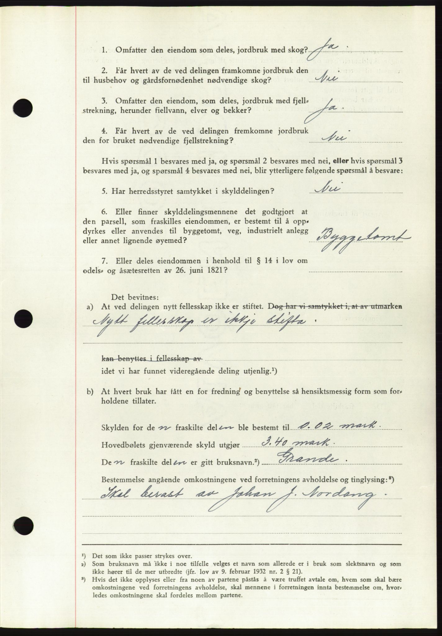 Søre Sunnmøre sorenskriveri, AV/SAT-A-4122/1/2/2C/L0095: Pantebok nr. 21A, 1953-1953, Dagboknr: 1439/1953