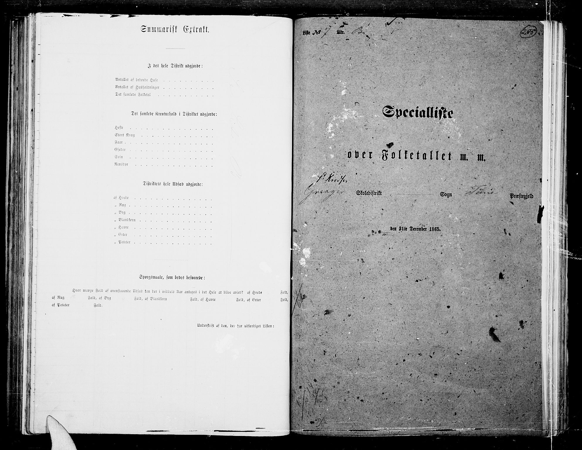 RA, Folketelling 1865 for 0130P Tune prestegjeld, 1865, s. 190