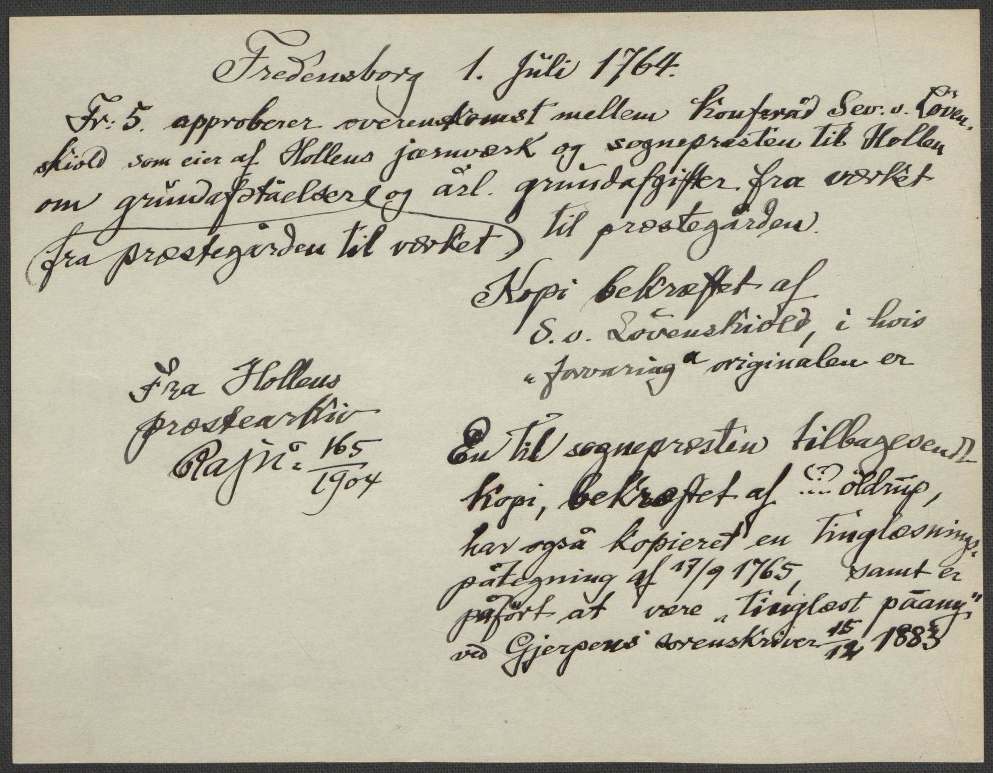 Riksarkivets diplomsamling, RA/EA-5965/F15/L0026: Prestearkiv - Telemark, 1575-1838, s. 160